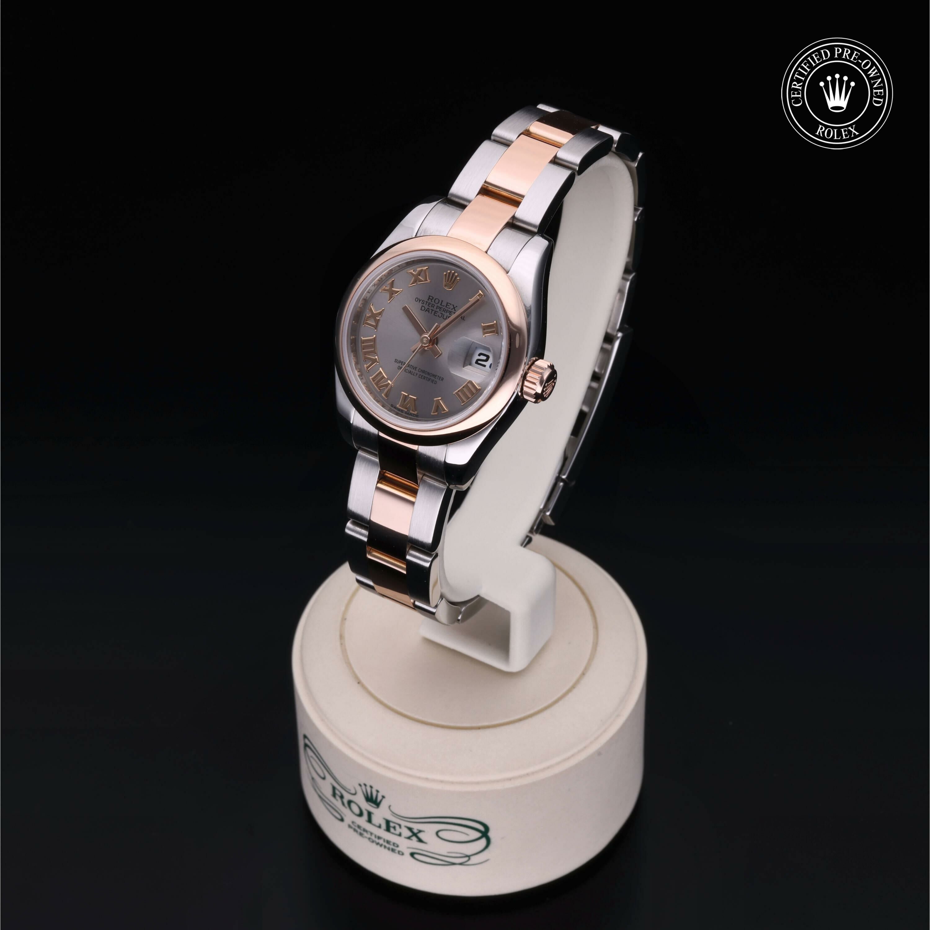Rolex Lady-Datejust 26 in Rolesor 18 Carat Red M179161-0070 at Ferret - view 4