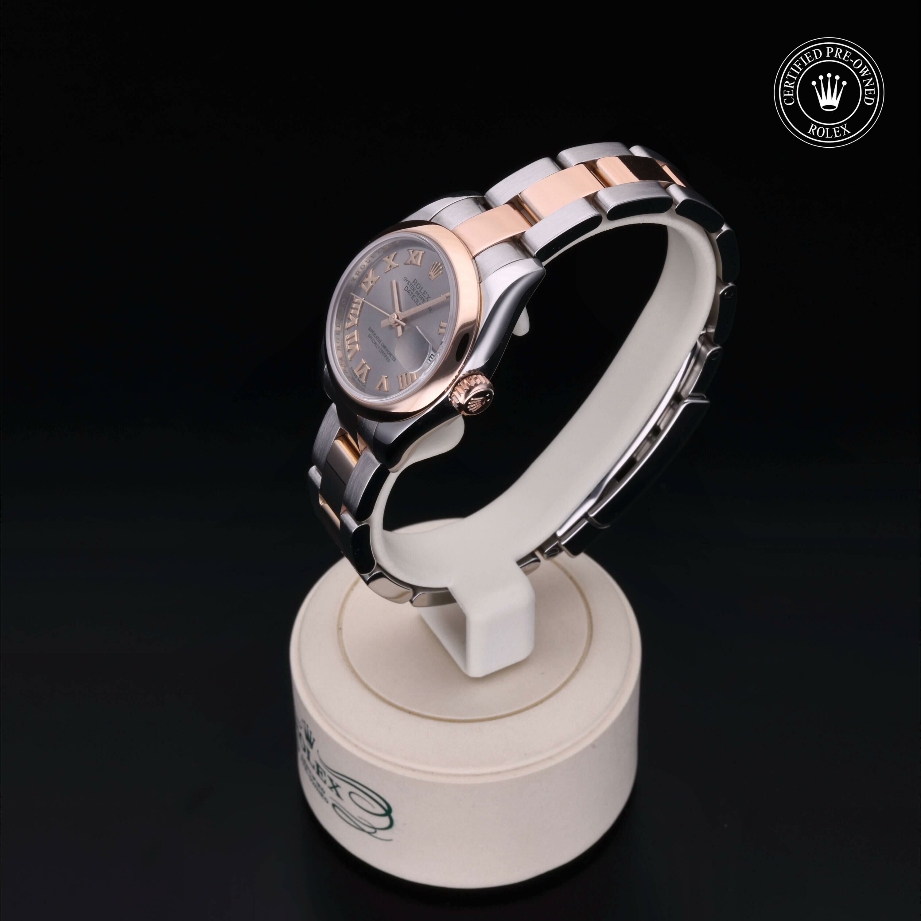 Rolex Lady-Datejust 26 in Rolesor 18 Carat Red M179161-0070 at Ferret - view 7
