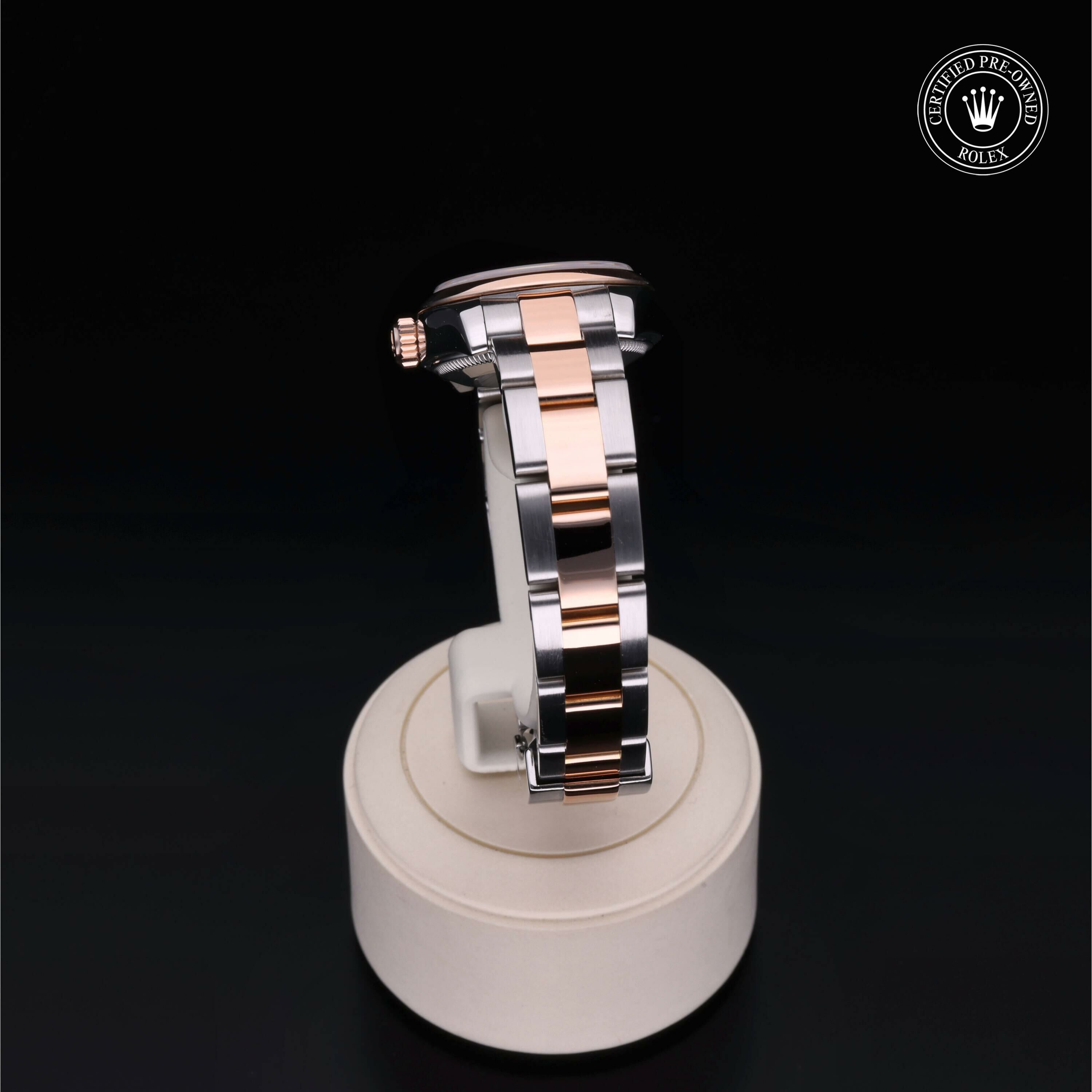 Rolex Lady-Datejust 26 in Rolesor 18 Carat Red M179161-0070 at Ferret - view 18
