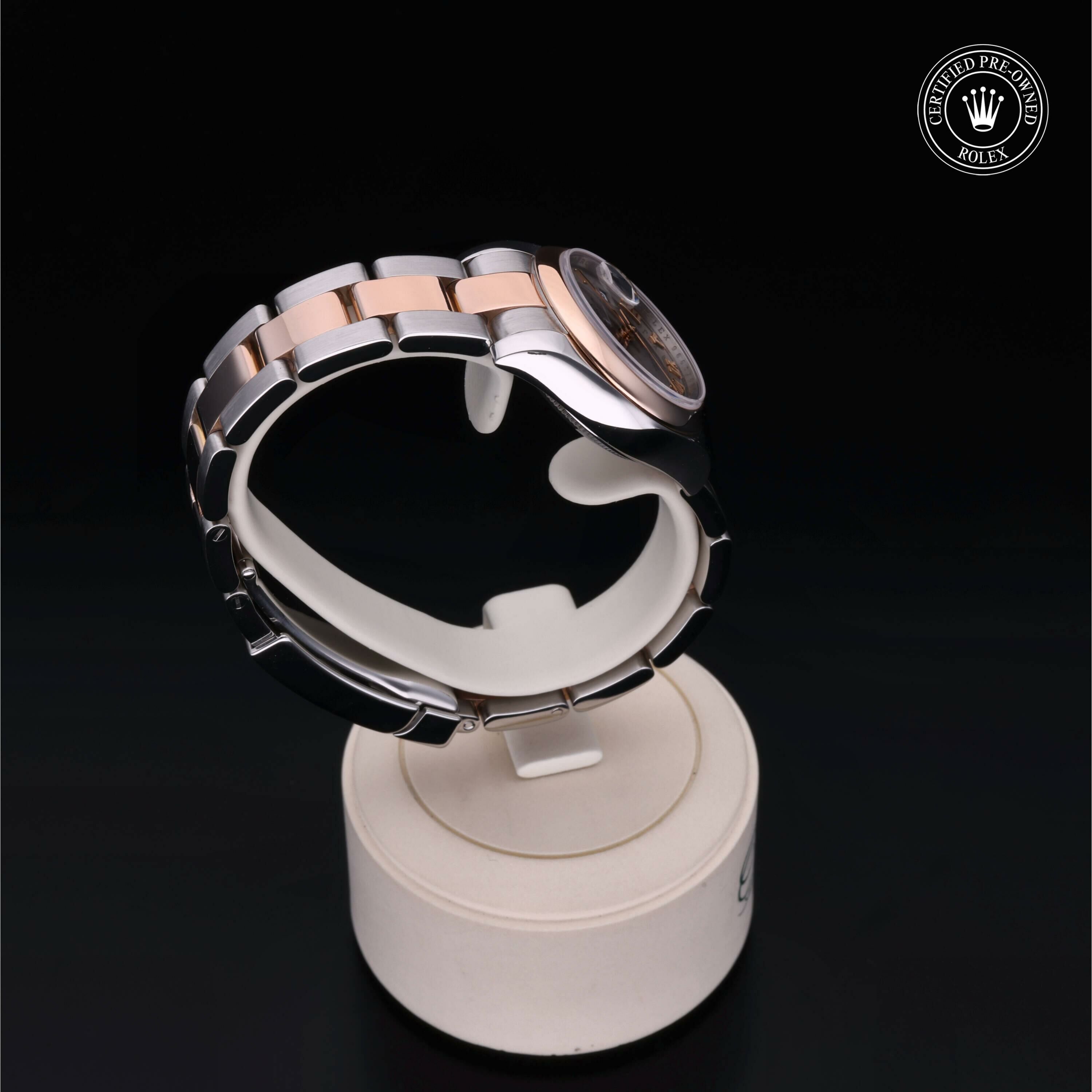 Rolex Lady-Datejust 26 in Rolesor 18 Carat Red M179161-0070 at Ferret - view 26