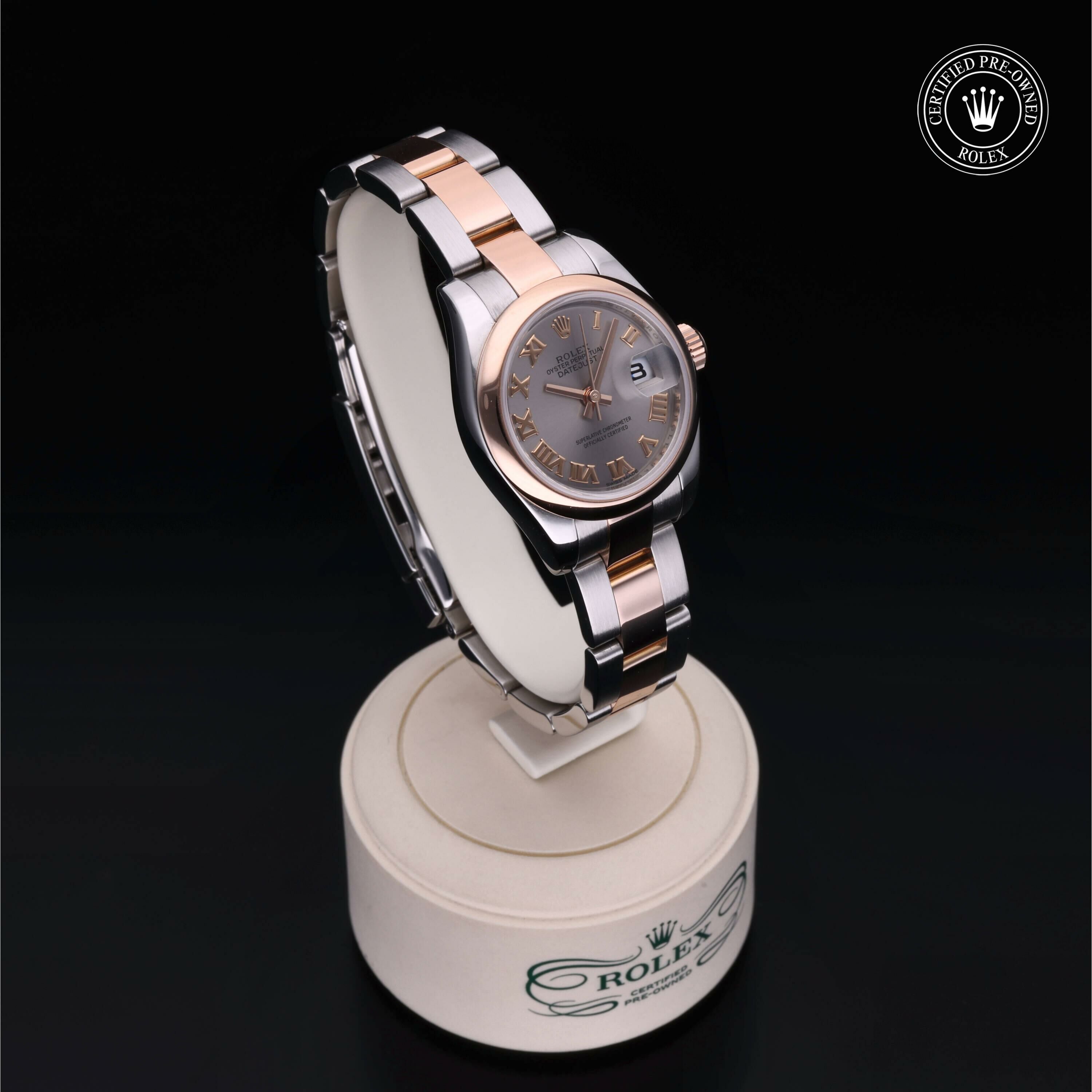 Rolex Lady-Datejust 26 in Rolesor 18 Carat Red M179161-0070 at Ferret - view 33