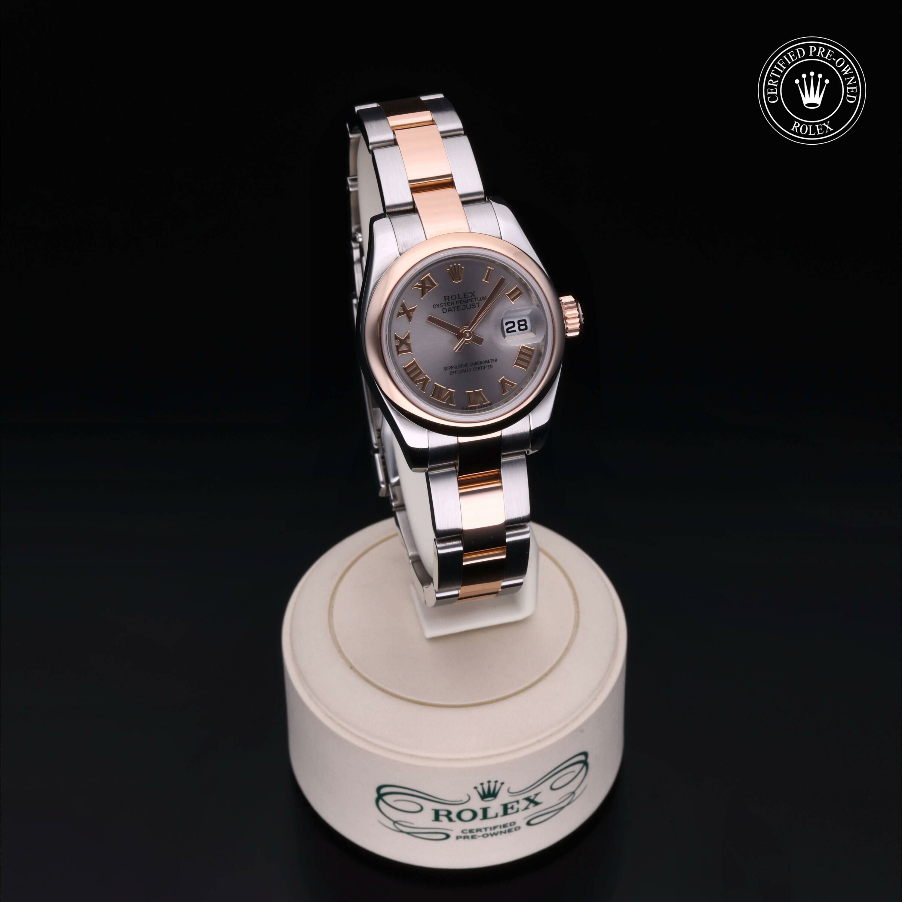 Rolex Lady-Datejust 26 in Rolesor 18 Carat Red M179161-0070 at Ferret - view 35
