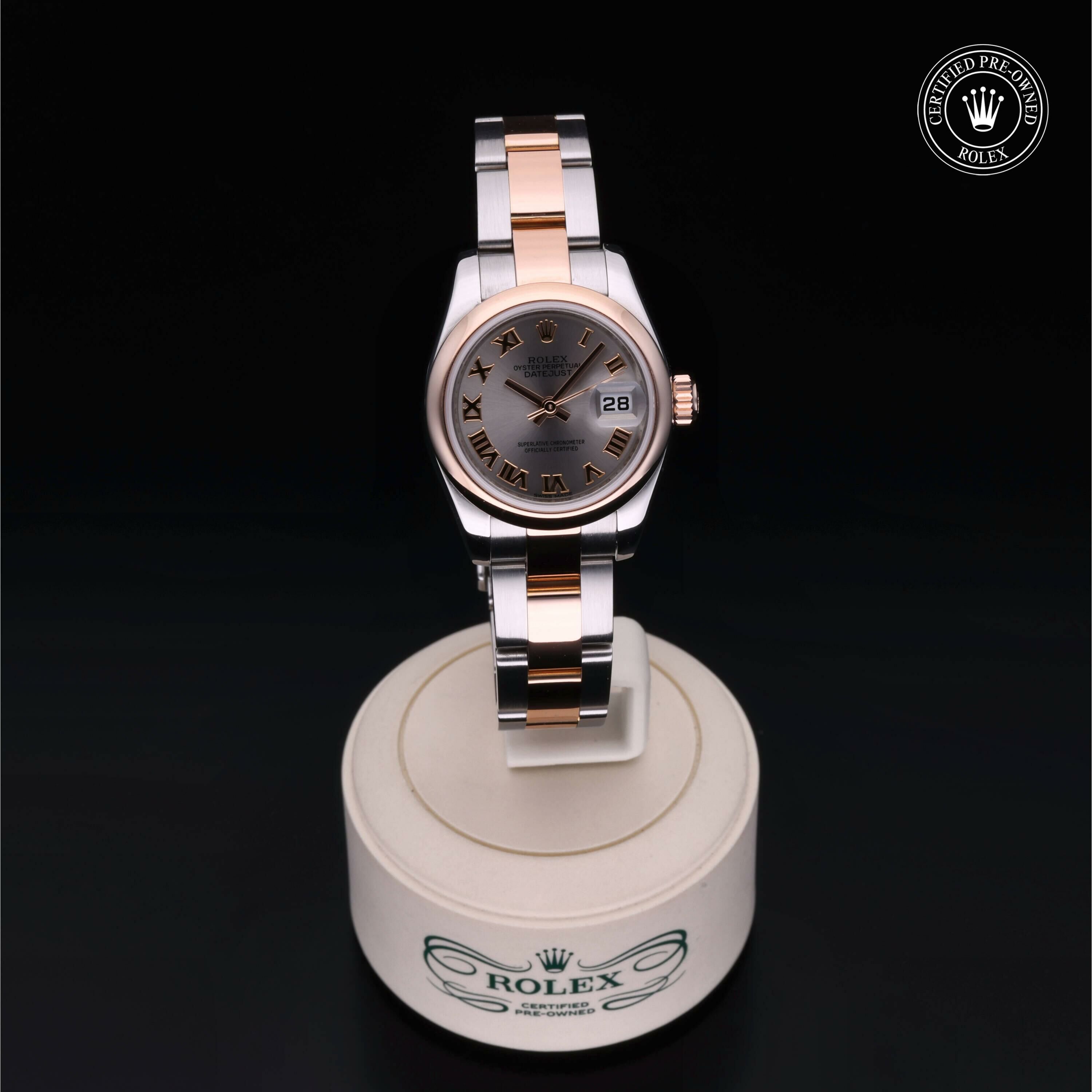 Rolex Lady-Datejust 26 in Rolesor 18 Carat Red M179161-0070 at Ferret - view 36