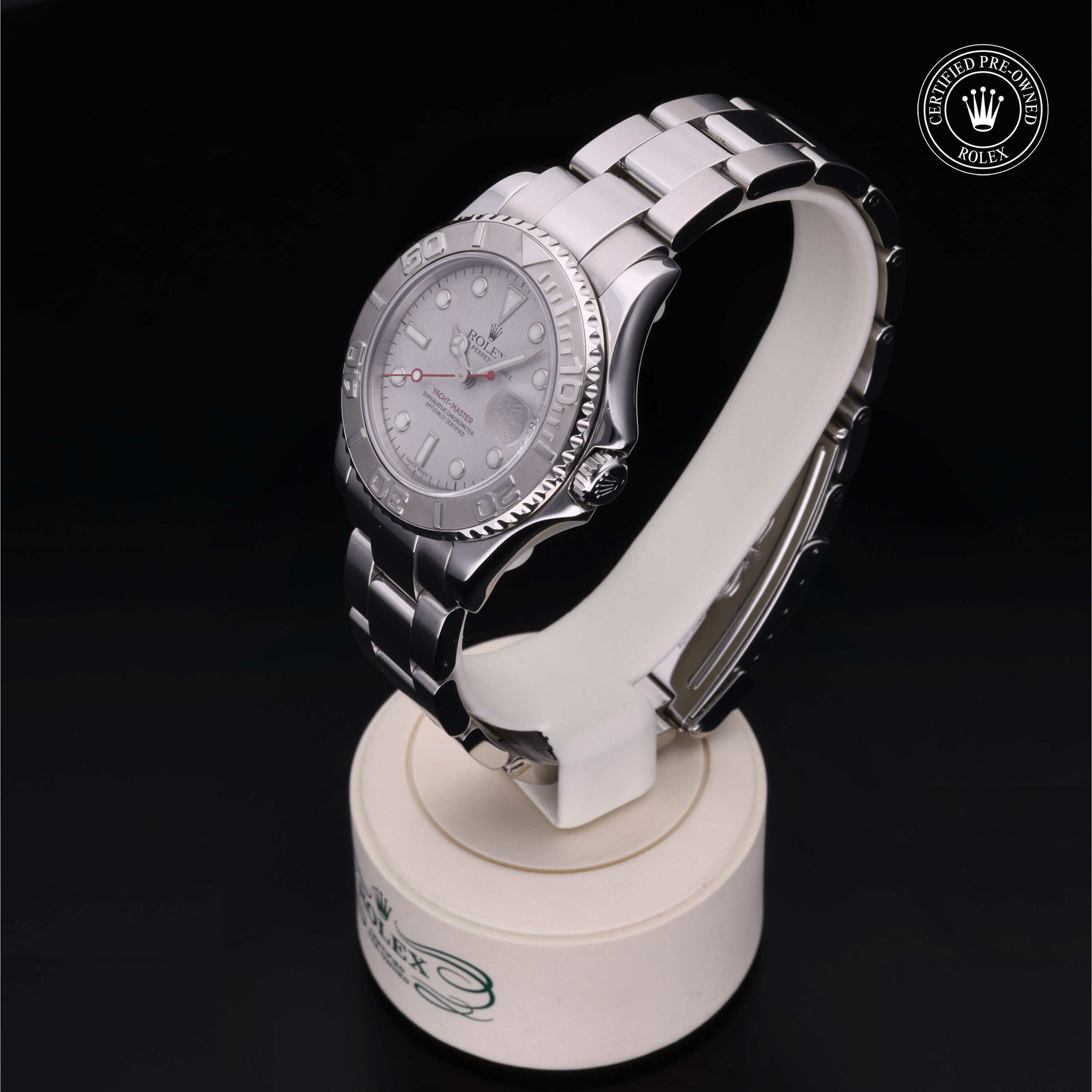 Rolex Yacht-Master 35 en Rolesium Platine M168622-0005 chez Ferret - vue 6