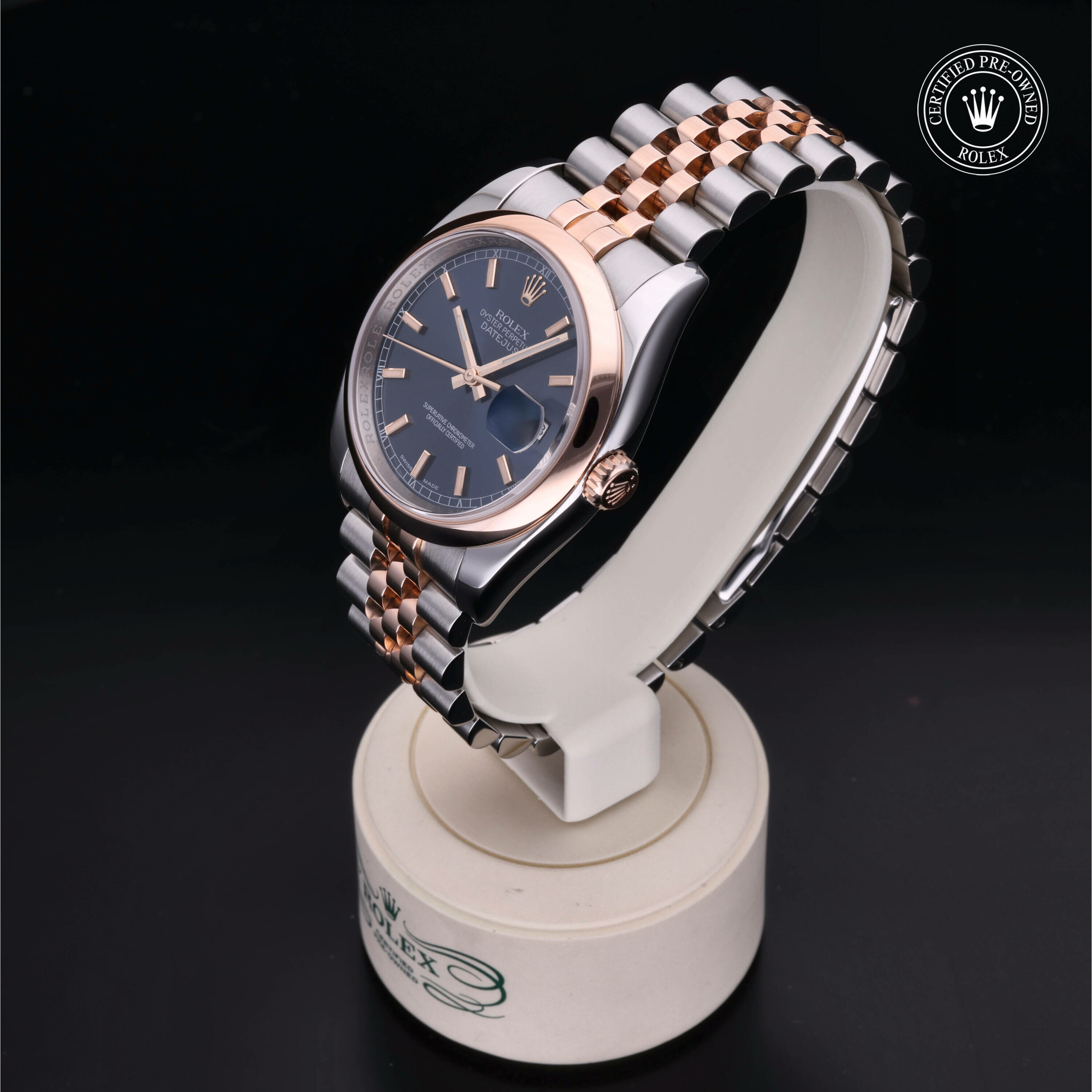 Rolex Datejust 36 en Rolesor 18 Carat Rouge M116201-0045 chez Ferret - vue 6