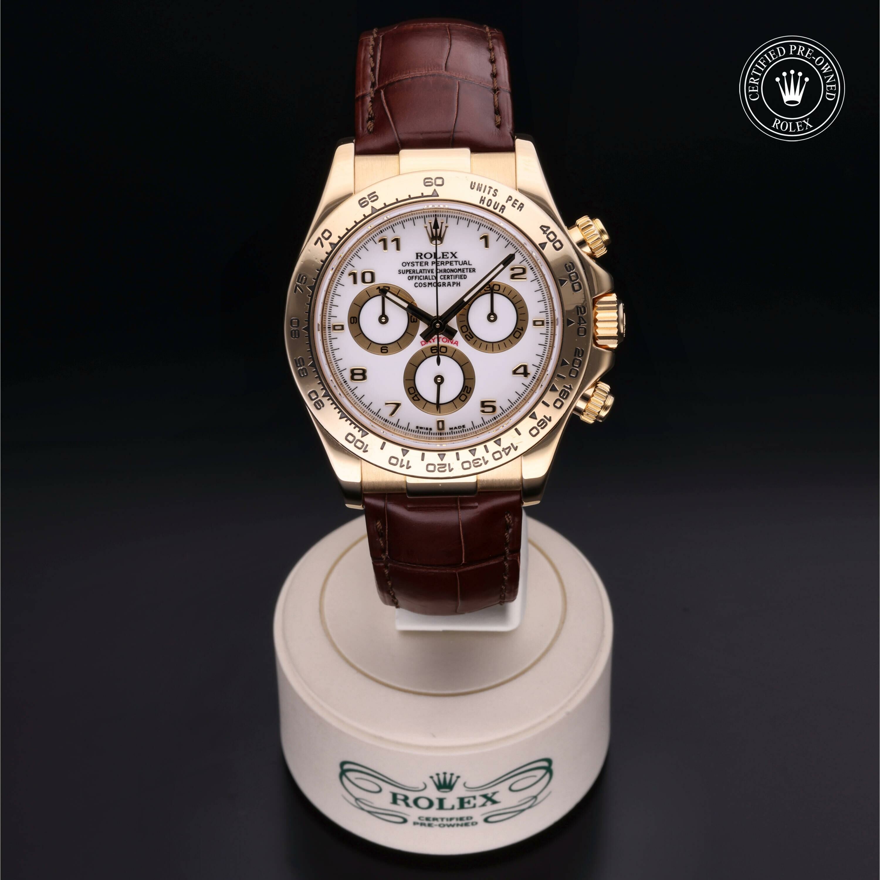 Rolex Oyster Perpetual Cosmograph Daytona in Gold 18 Carat Yellow M116518-0033 at Ferret