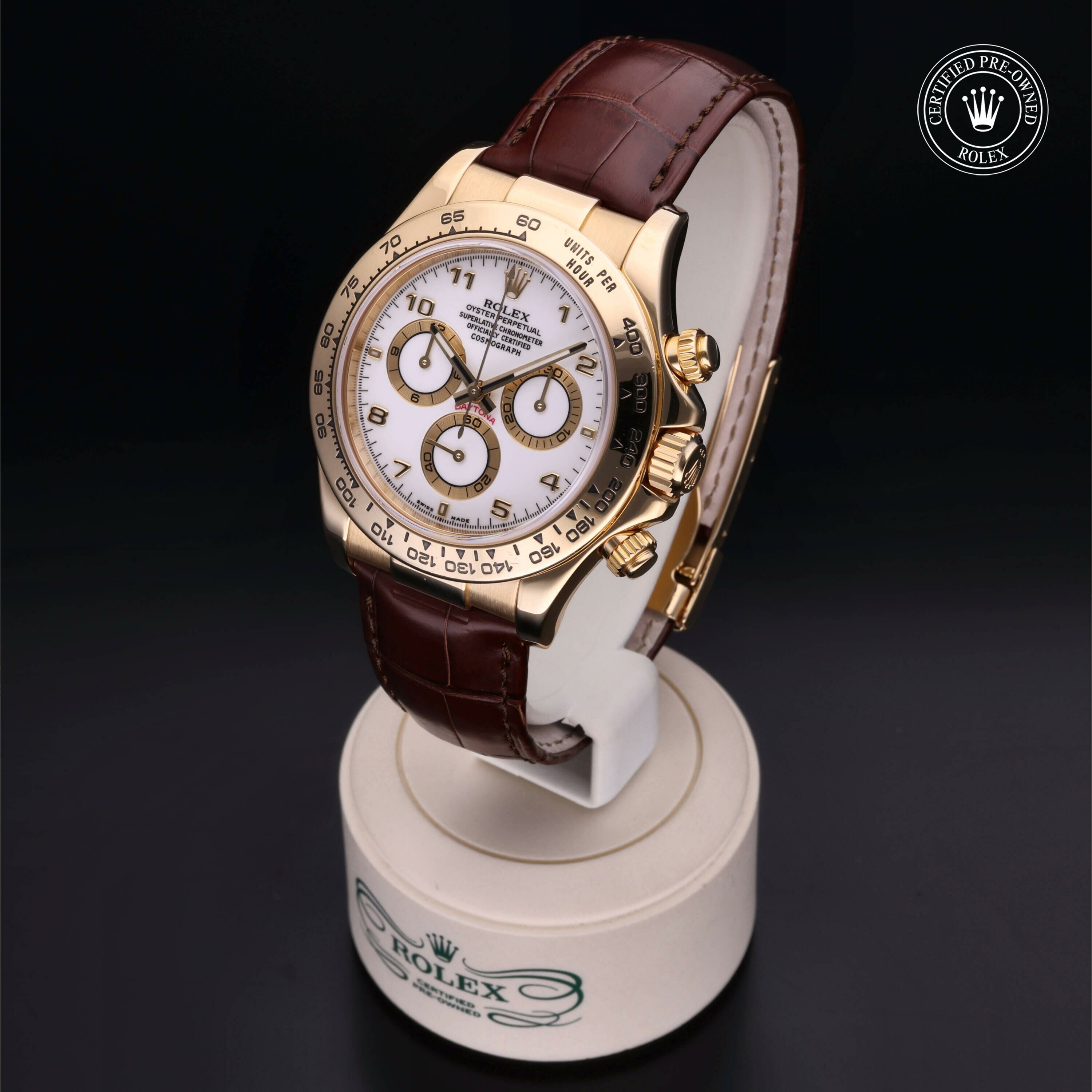 Rolex Oyster Perpetual Cosmograph Daytona in Gold 18 Carat Yellow M116518-0033 at Ferret - view 4