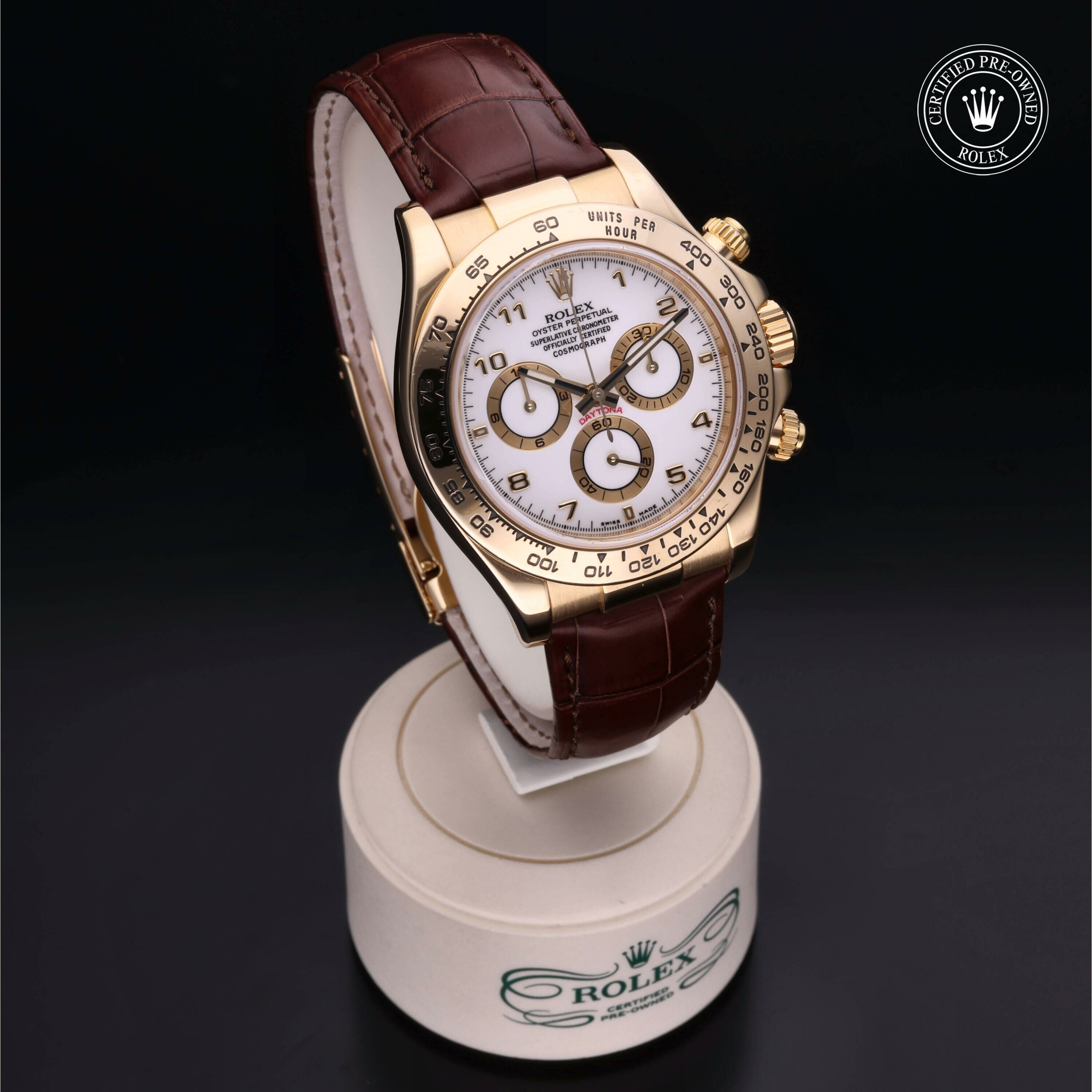 Rolex Oyster Perpetual Cosmograph Daytona in Gold 18 Carat Yellow M116518-0033 at Ferret - view 34