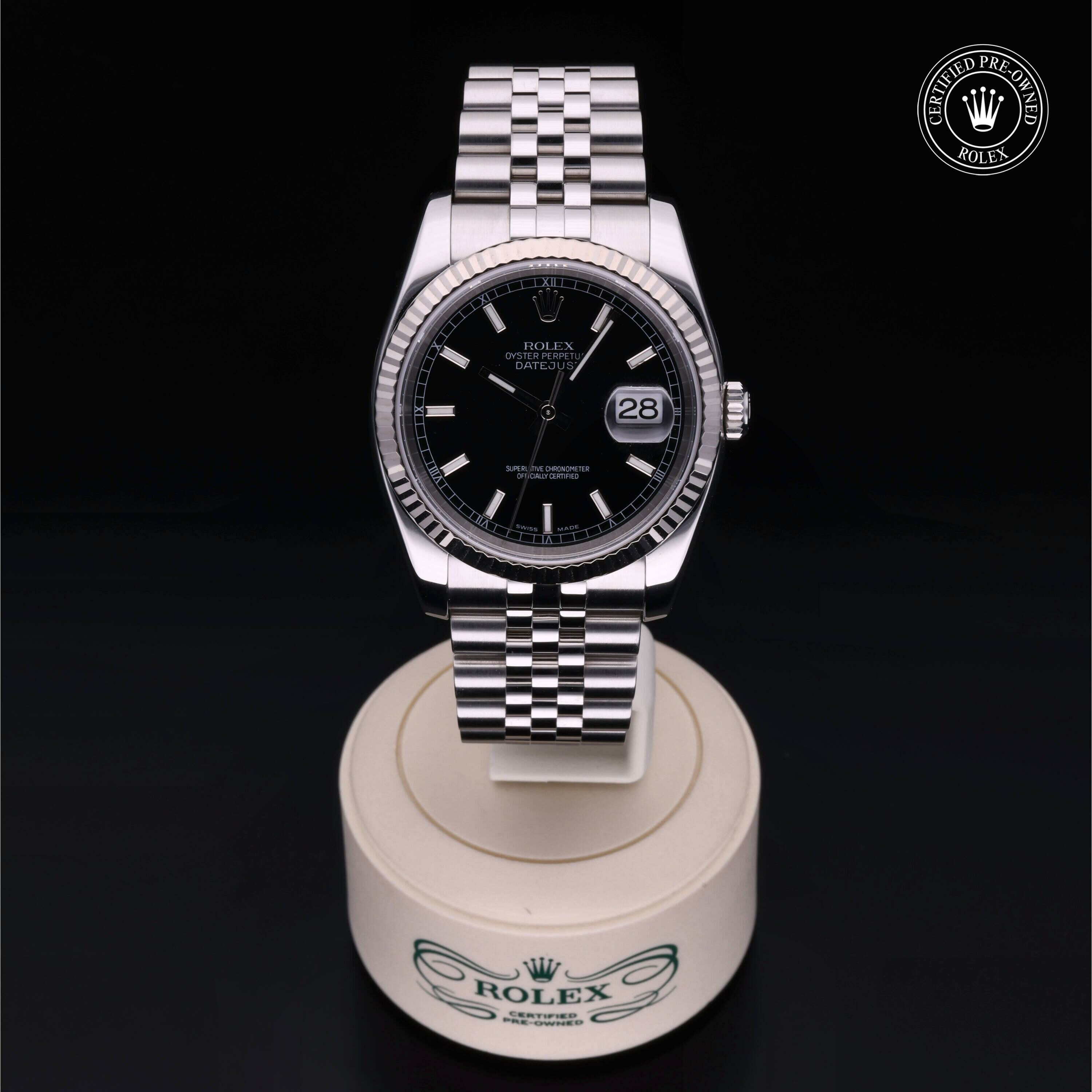 Rolex Datejust 36 in Rolesor 18 Carat White M116234-0002 at Ferret