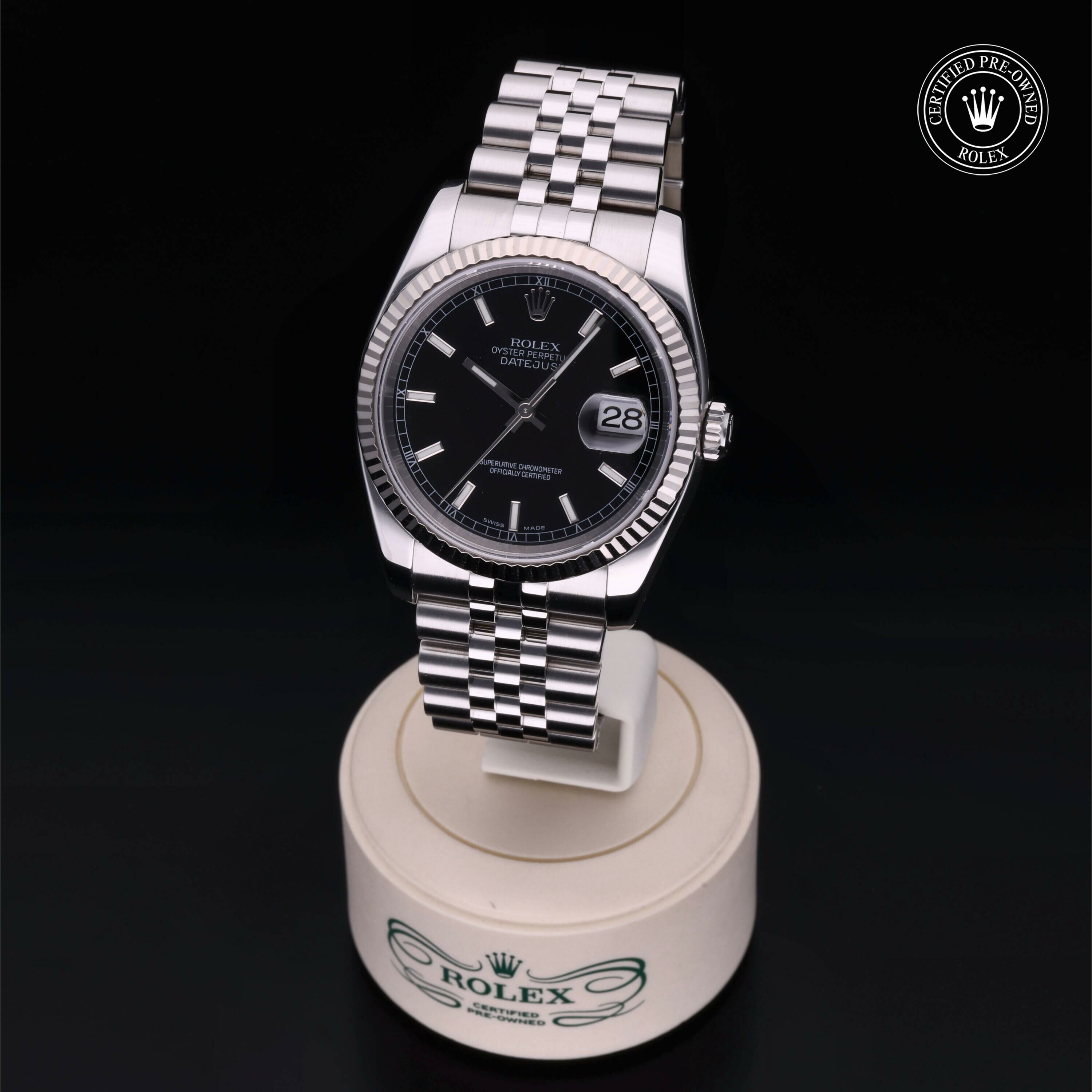 Rolex Datejust 36 in Rolesor 18 Carat White M116234-0002 at Ferret - view 2