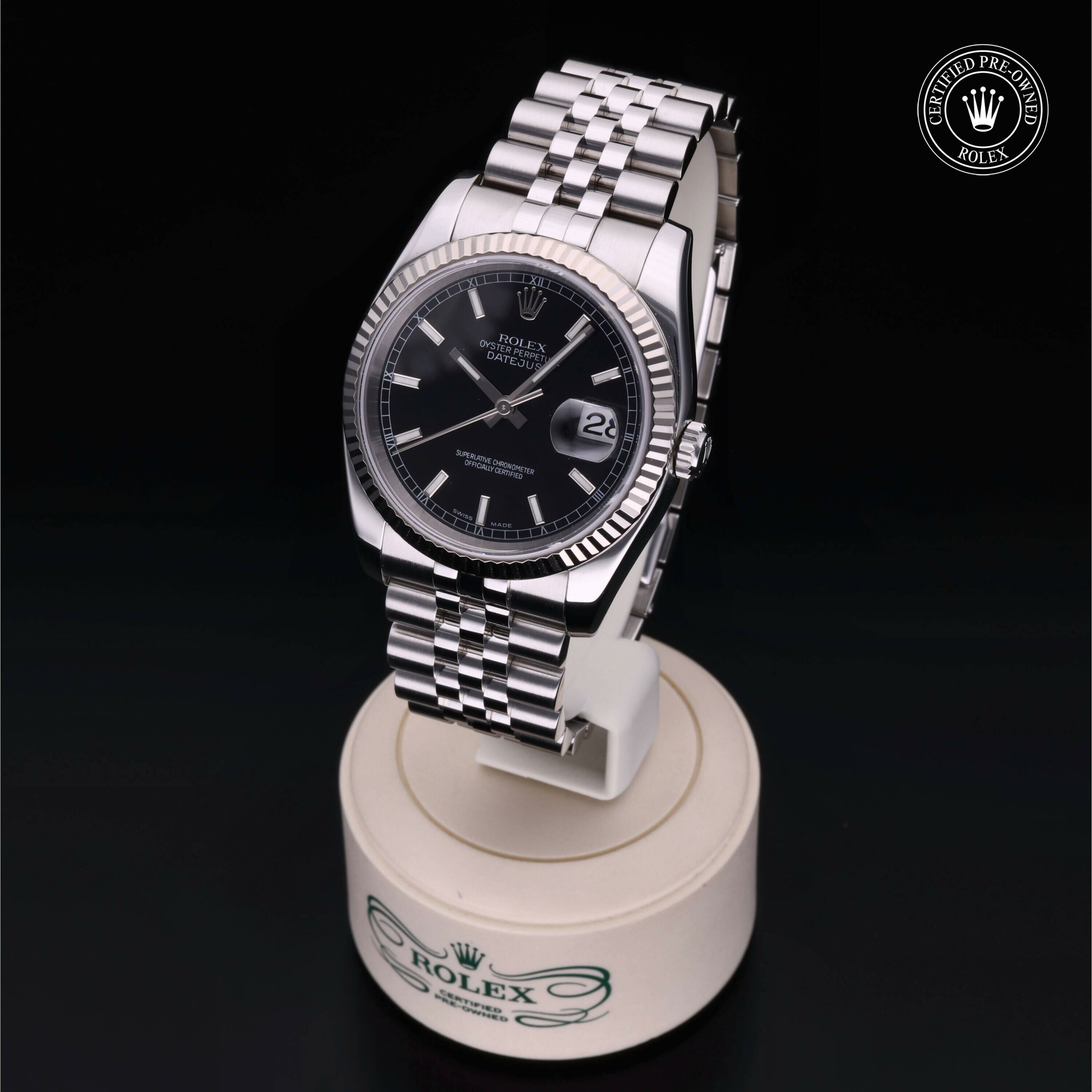 Rolex Datejust 36 in Rolesor 18 Carat White M116234-0002 at Ferret - view 3