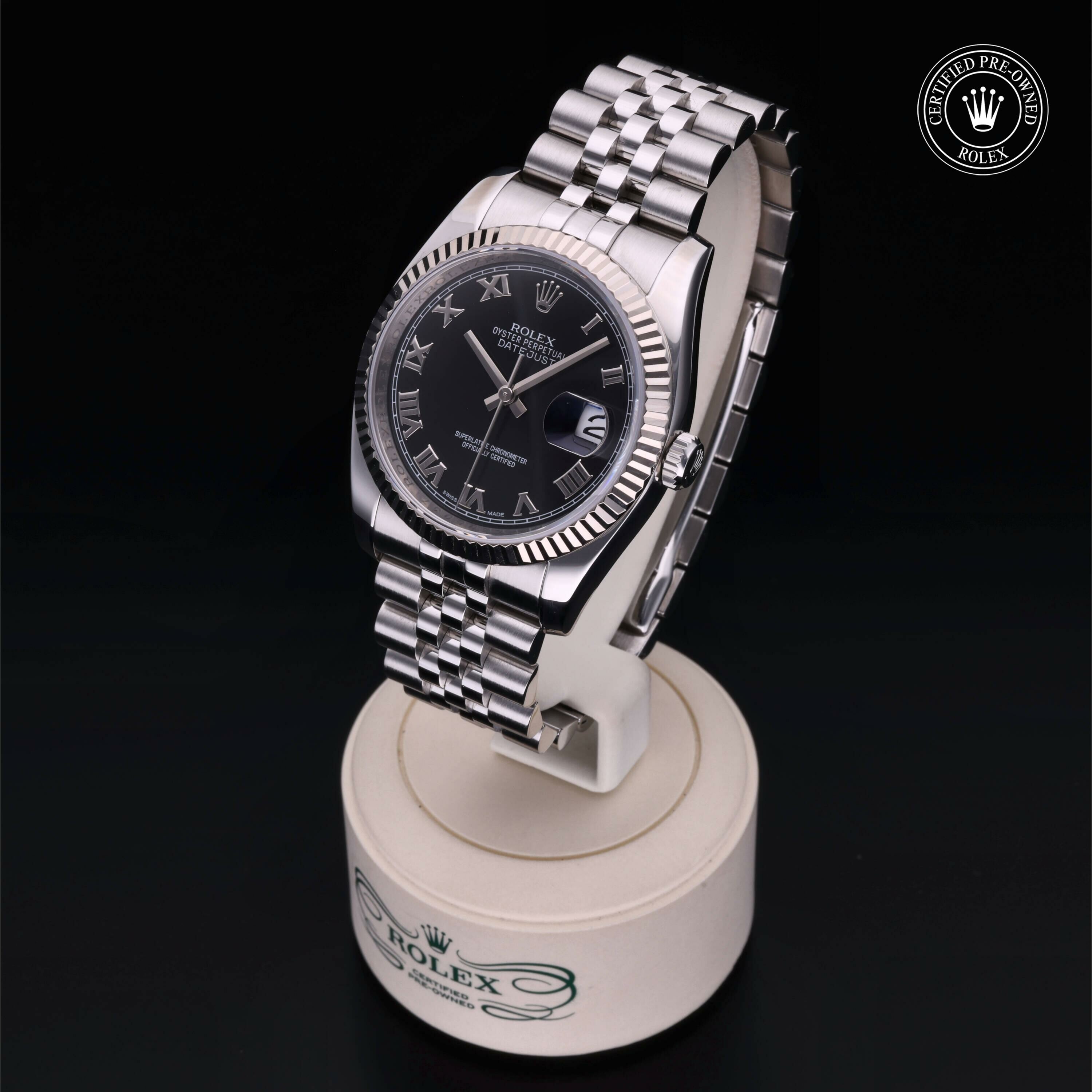 Rolex Datejust 36 en Rolesor 18 Carat Gris M116234-0086 chez Ferret - vue 4