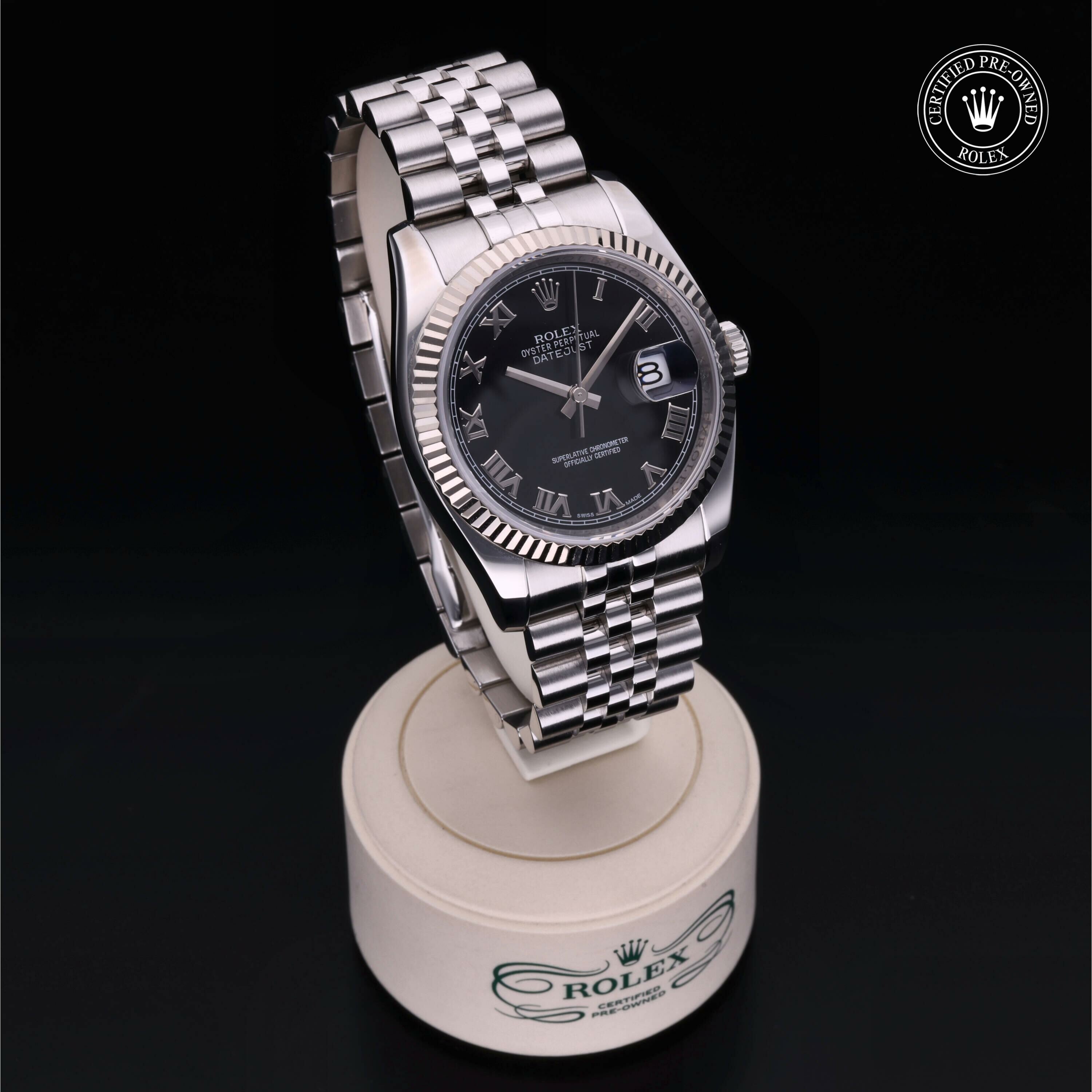 Rolex Datejust 36 en Rolesor 18 Carat Gris M116234-0086 chez Ferret - vue 34