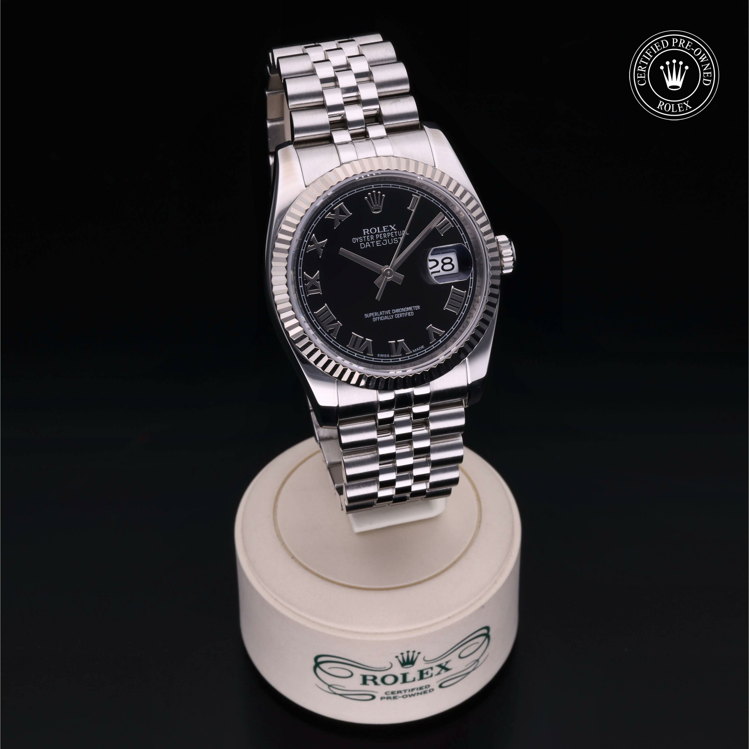Rolex Datejust 36 en Rolesor 18 Carat Gris M116234-0086 chez Ferret - vue 35