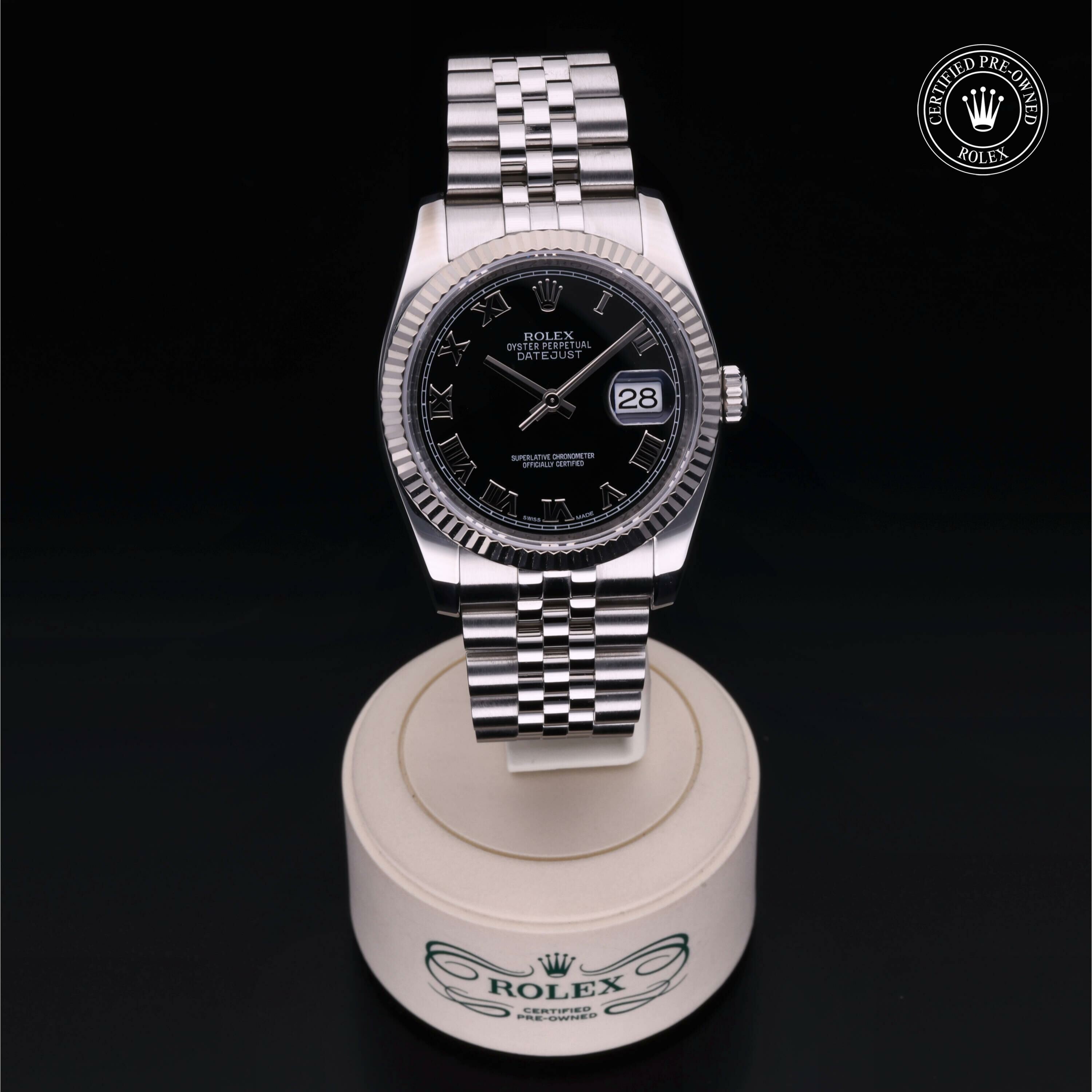 Rolex Datejust 36 en Rolesor 18 Carat Gris M116234-0086 chez Ferret - vue 36