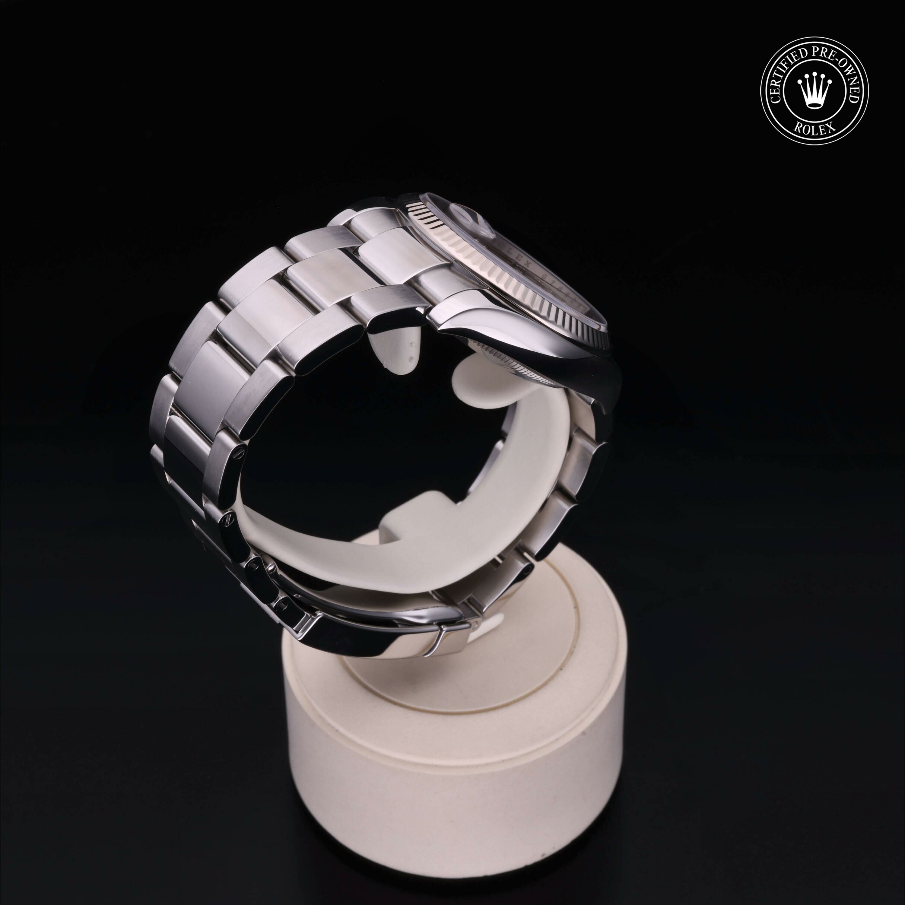 Rolex Date 34 in Rolesor 18 Carat White M115234-0012 at Ferret - view 24