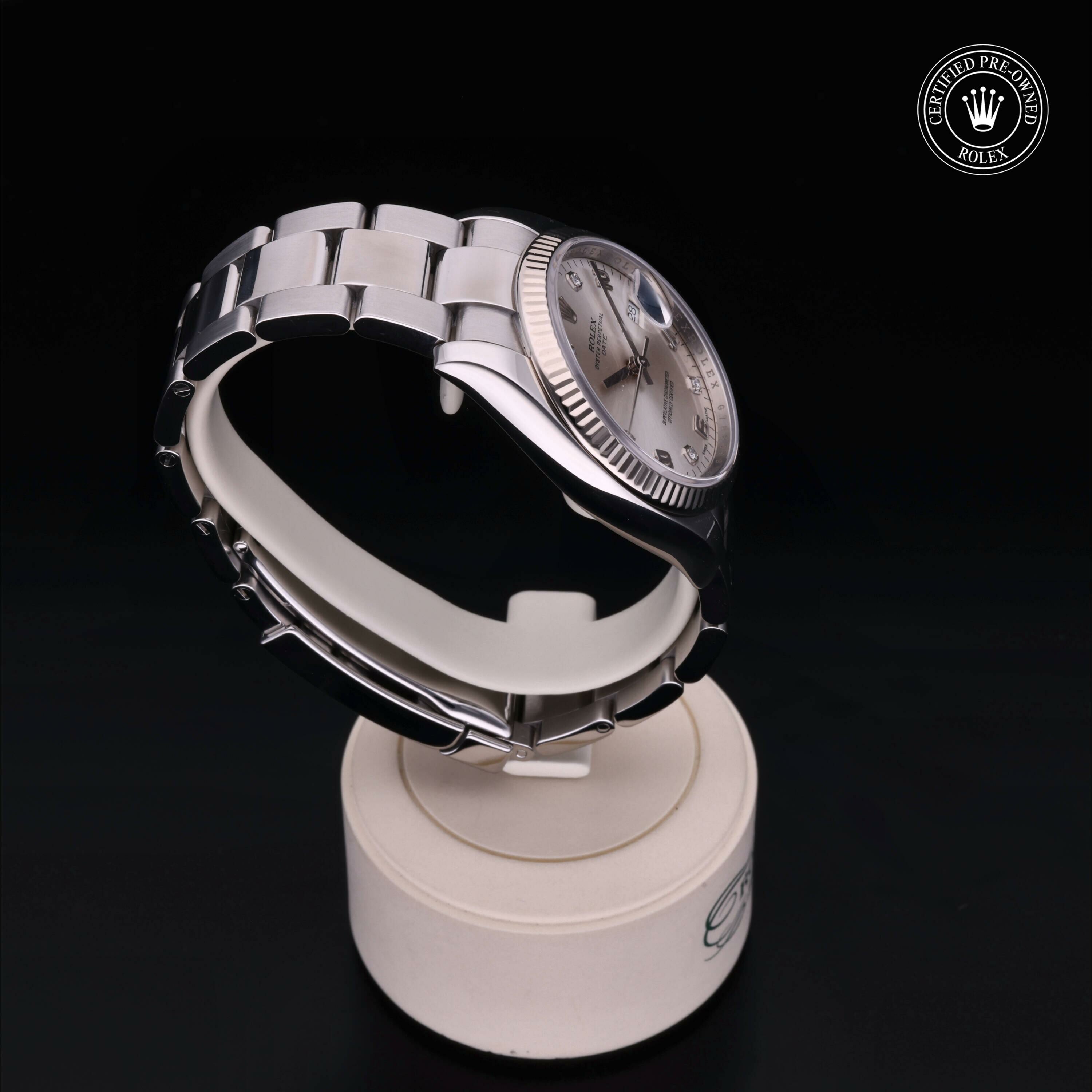 Rolex Date 34 in Rolesor 18 Carat White M115234-0012 at Ferret - view 28