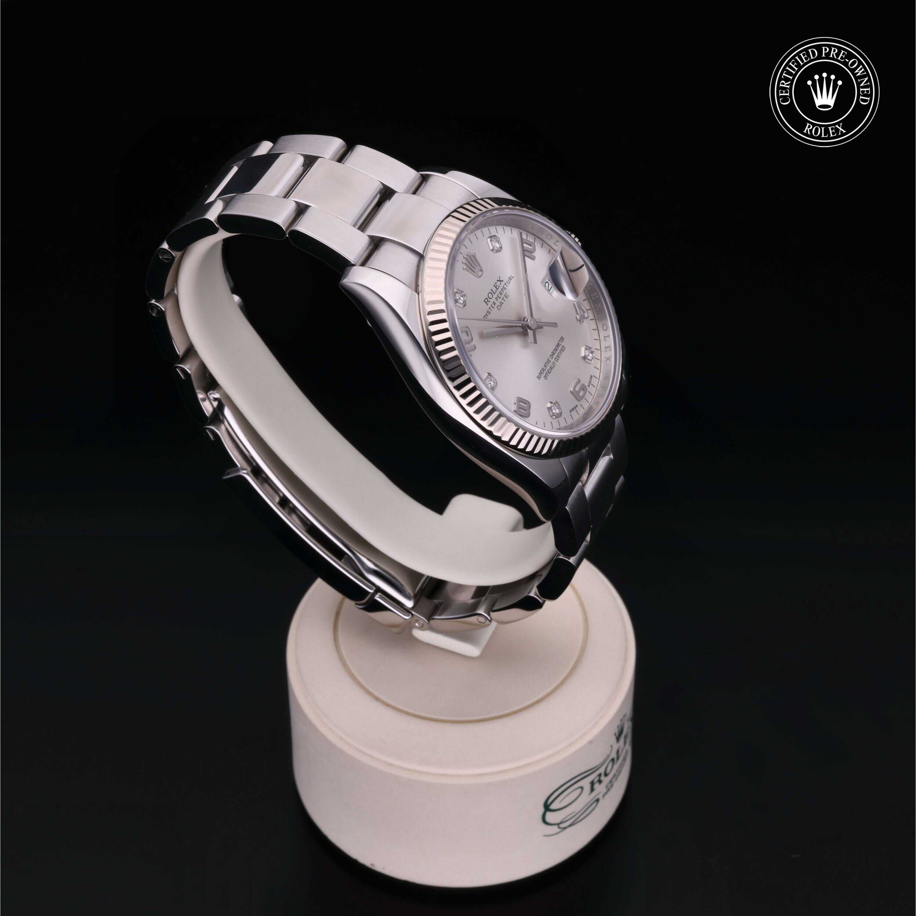 Rolex Date 34 in Rolesor 18 Carat White M115234-0012 at Ferret - view 30
