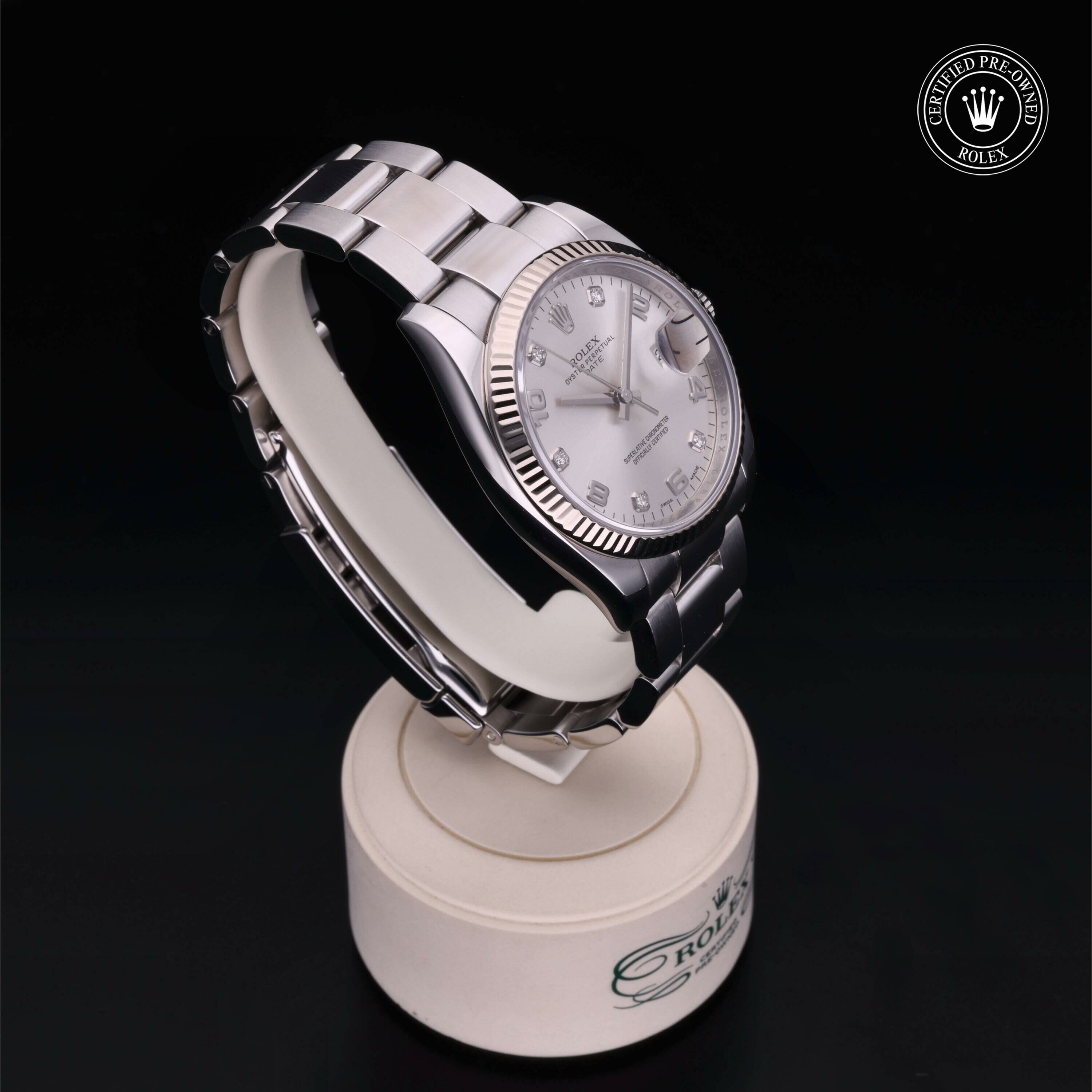 Rolex Date 34 in Rolesor 18 Carat White M115234-0012 at Ferret - view 31