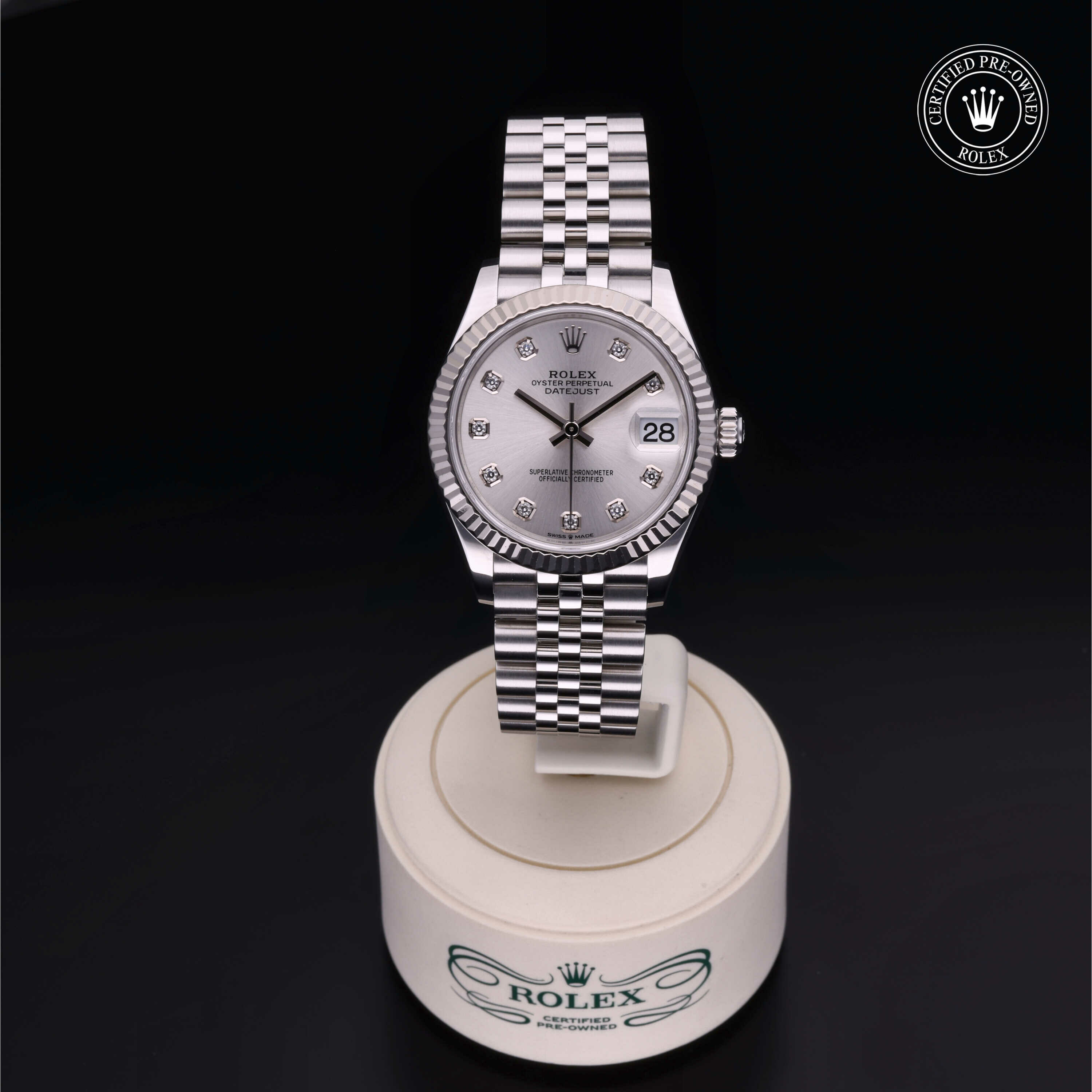 Rolex Datejust 31 in Rolesor 18 Carat White M278274-0030 at Ferret