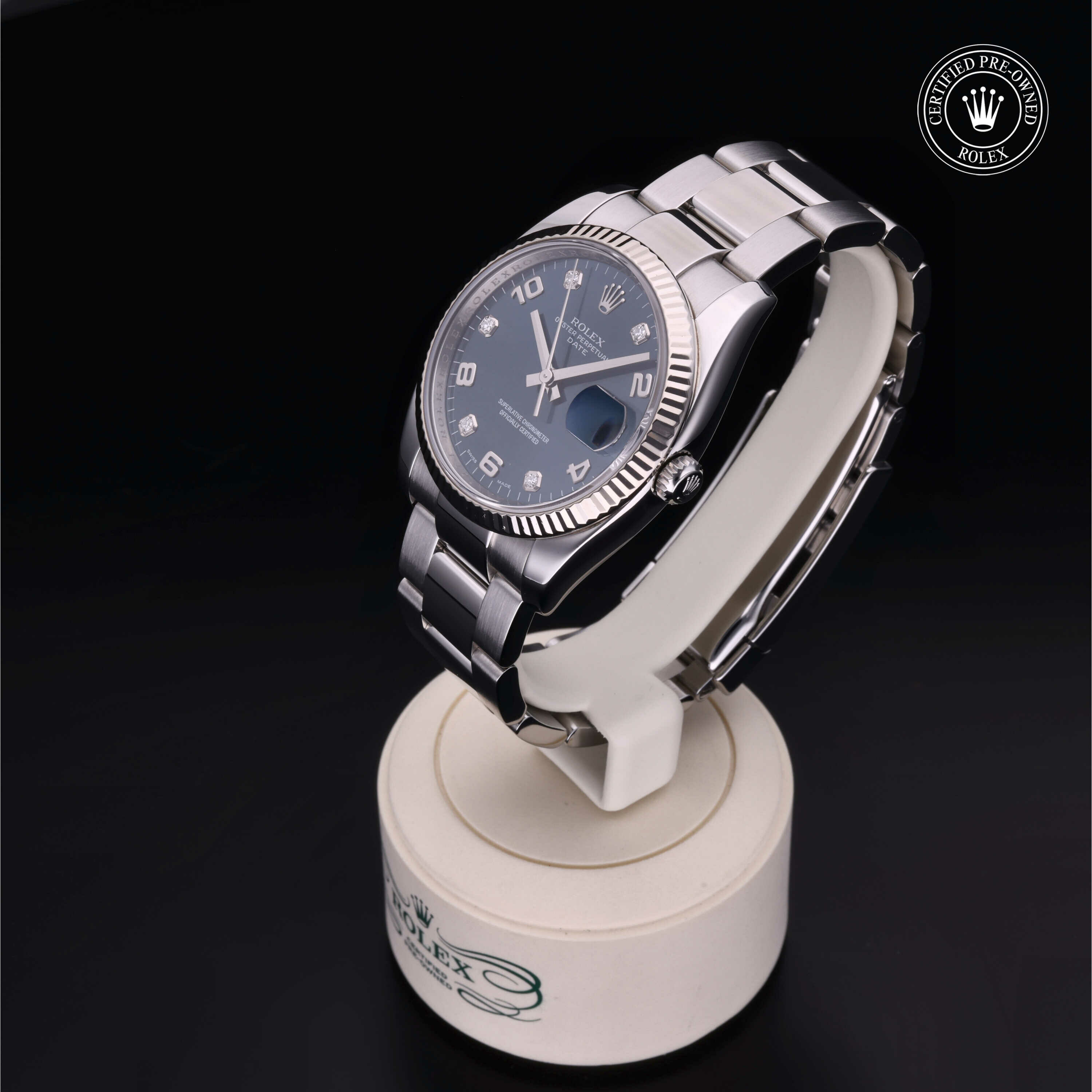 Rolex Oyster Perpetual Date 34 in Rolesor 18 Carat White M115234-0005 at Ferret - view 6