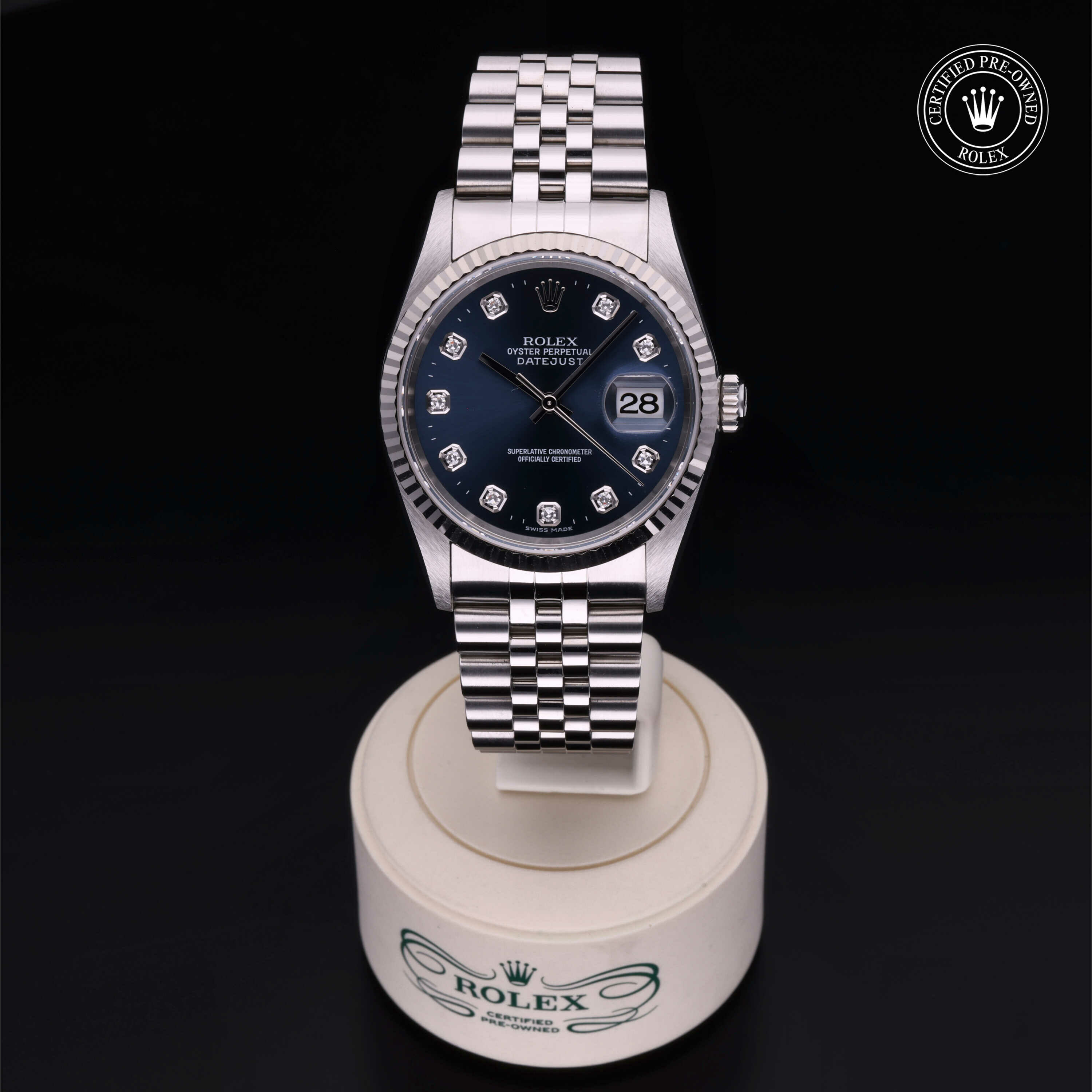 Rolex Oyster Perpetual  Datejust 36 en Rolesor 18 Carat Gris M16234-0043 chez Ferret