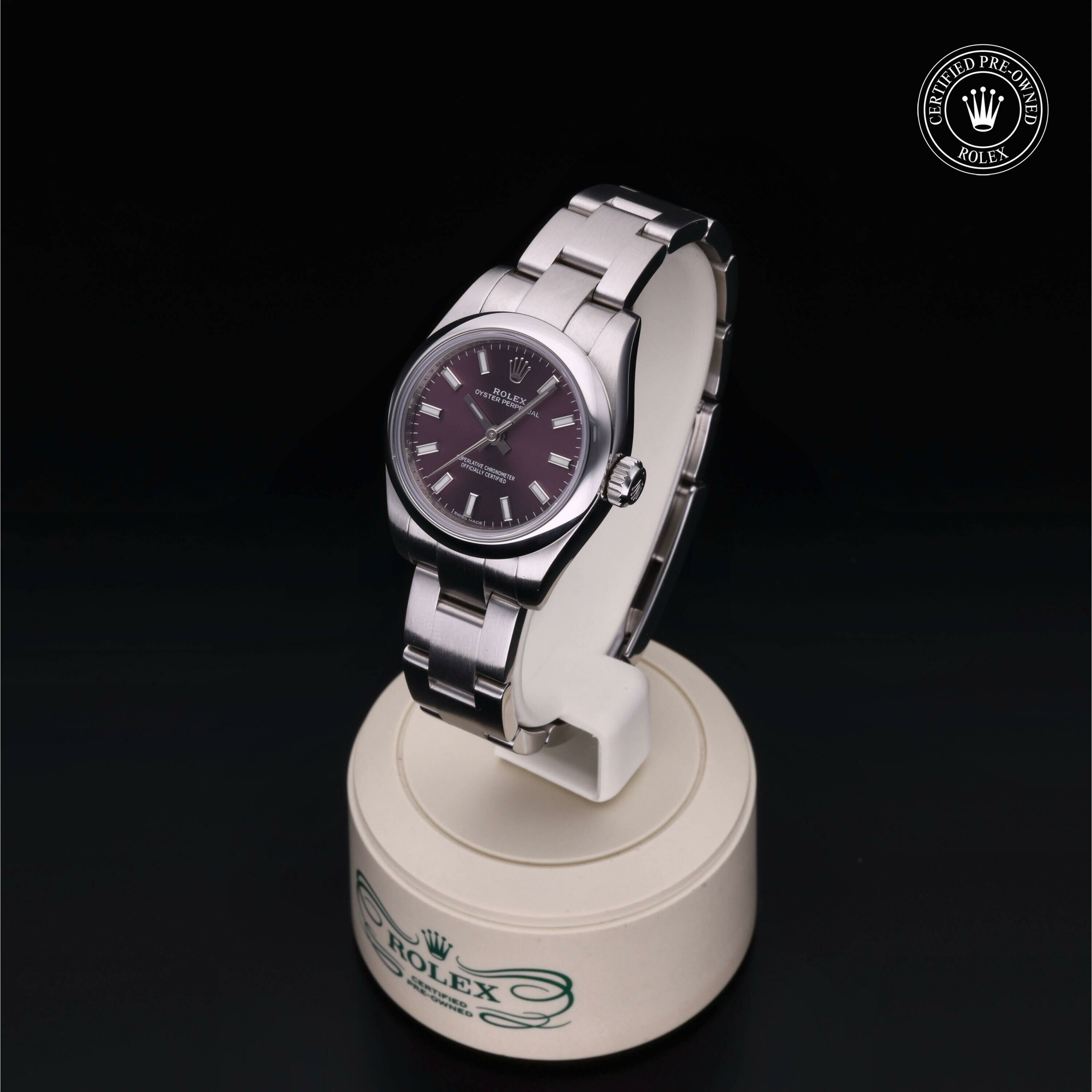 Rolex Oyster Perpetual 26 en Acier M176200-0003 chez Ferret - vue 4