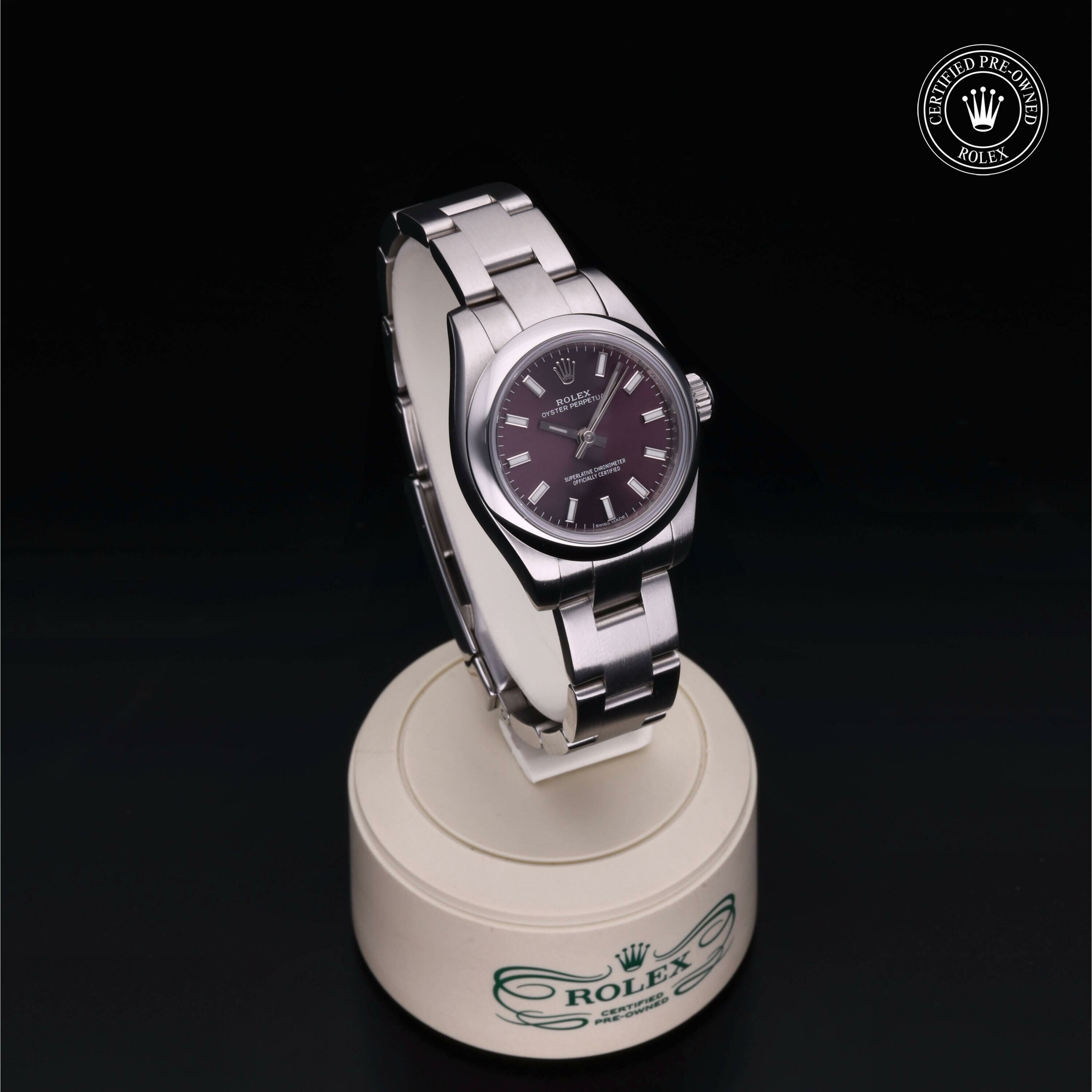 Rolex Oyster Perpetual 26 en Acier M176200-0003 chez Ferret - vue 34