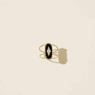 Bague Pascale Monvoisin Mahe Noir