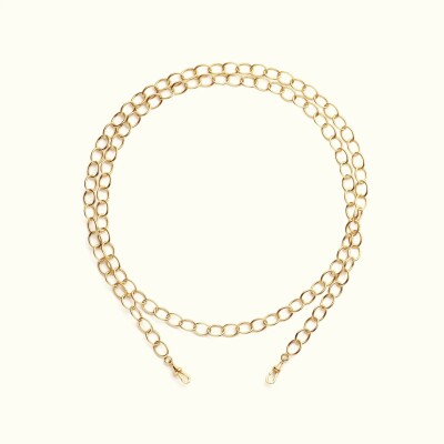 Marie Lichtenberg Rosa Micro Chain 73 cm - Yellow Gold 14kt