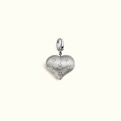 Pendentif Marie Lichtenberg Charm Heart Coco – or noir