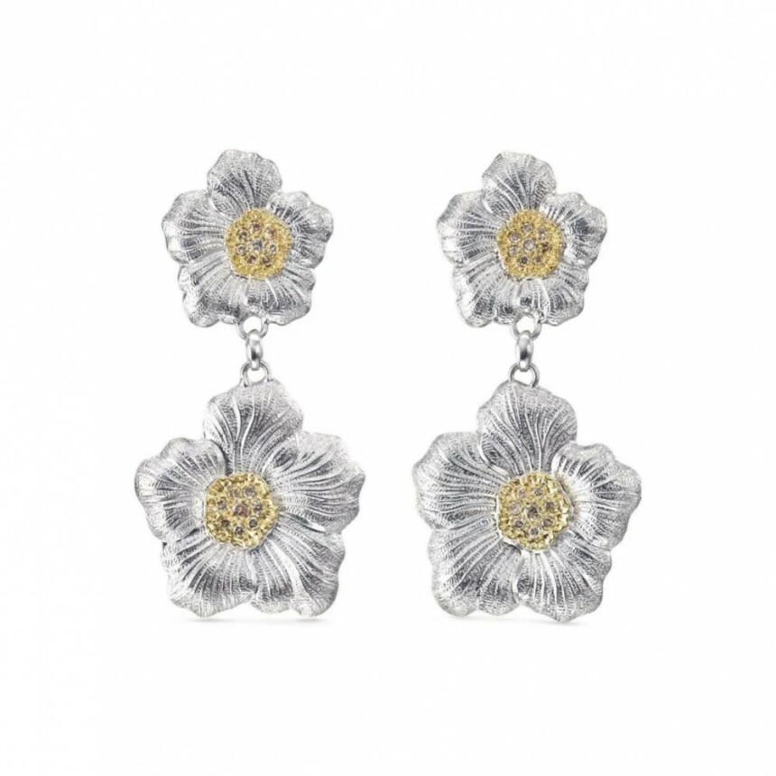 Buccellati Blossoms Gardenia Diamonds Earrings
