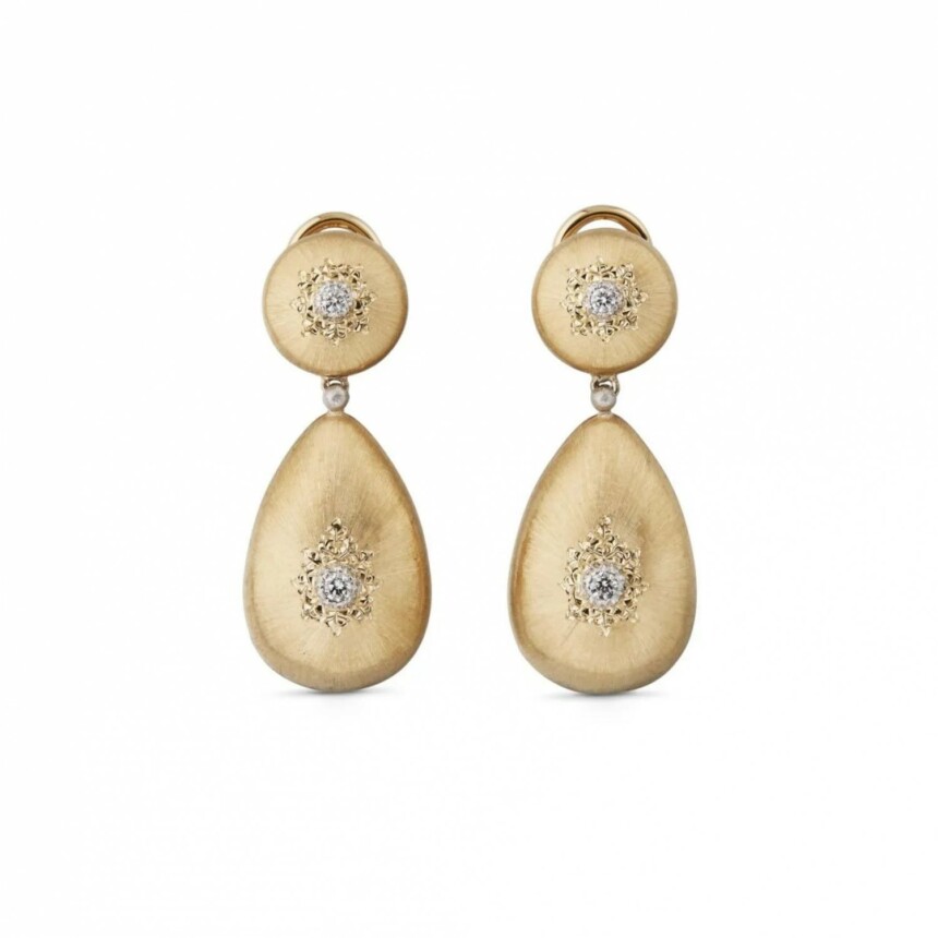 Buccellati Macri Classica in yellow gold and diamonds Earrings