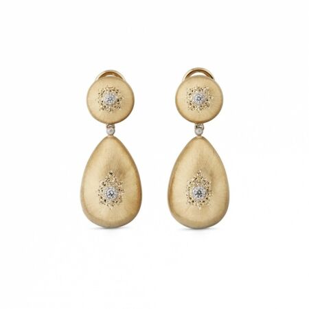 Buccellati Macri Classica in yellow gold and diamonds Earrings