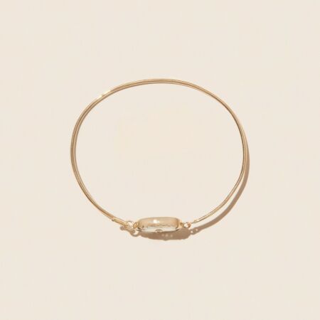 Bracelet Jonc Pascale Monvoisin Orso en aigue-marine