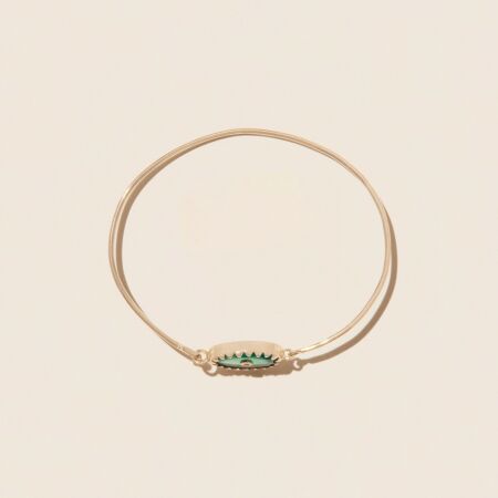 Bracelet Jonc Pascale Monvoisin Orso en onyx vert