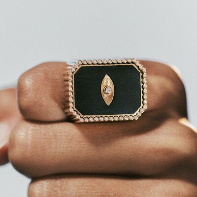 Marie Lichtenberg Ebony Eye Ring