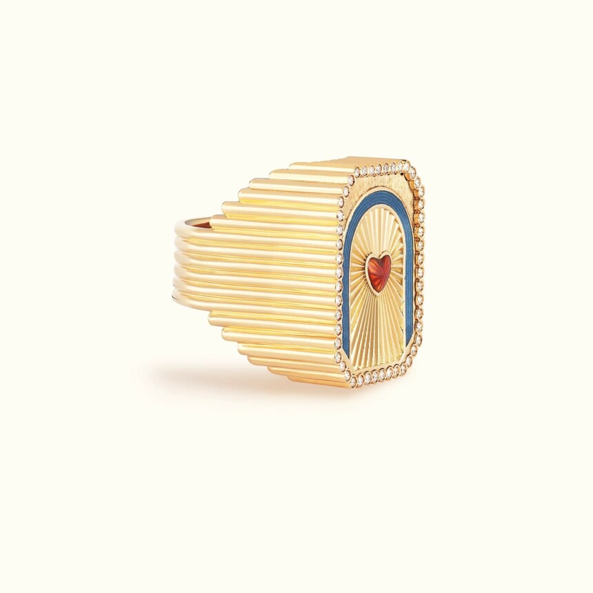 Marie Lichtenberg Heart Mini Scap Ring