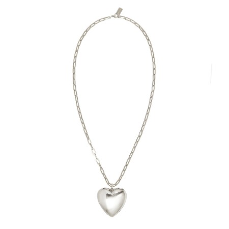 Collier Lauren Rubinski Heart en or blanc 14k