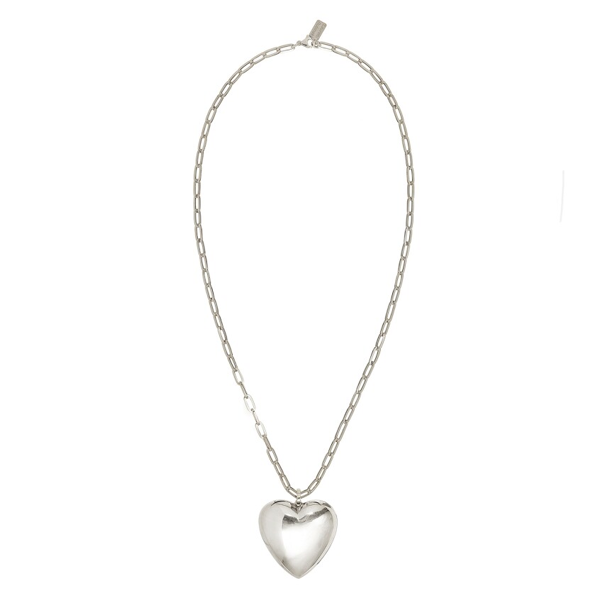 Lauren Rubinski Heart Necklace in 14k white gold