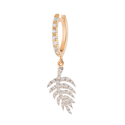 Hoop Ginette NY Palms in pink golden and diamond