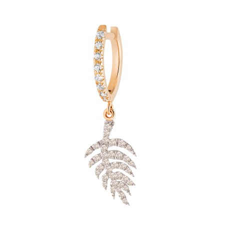 Mono Boucle Ginette NY Palms en or rose et diamant