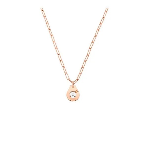 Dinh Van Menottes R10 Necklace in rose gold and diamond