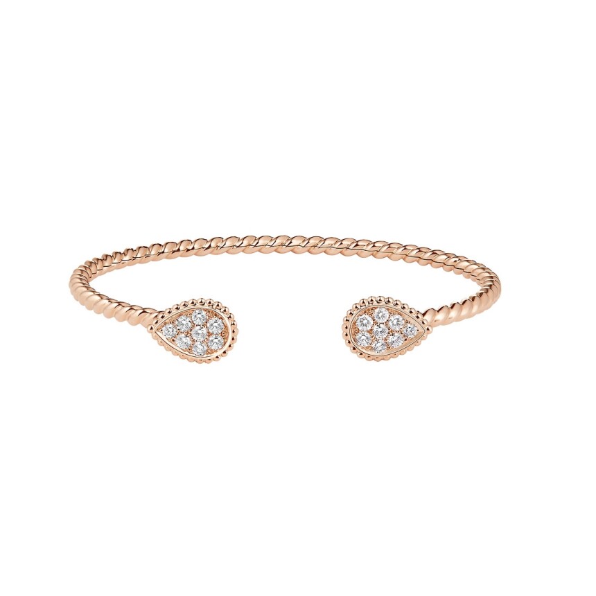 Boucheron Serpent Bohème bracelet, S in pink gold and diamonds