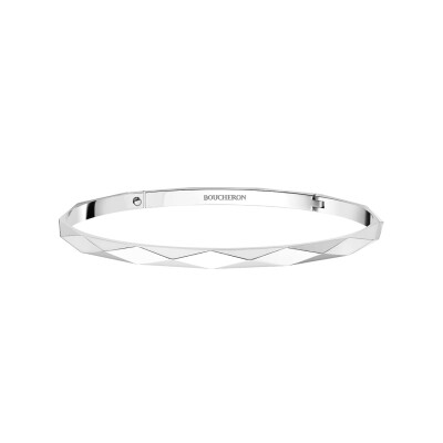 Bracelet Boucheron facette en or blanc