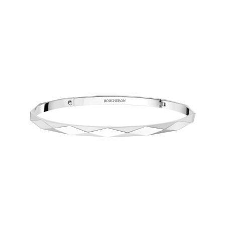 Bracelet Boucheron facette en or blanc