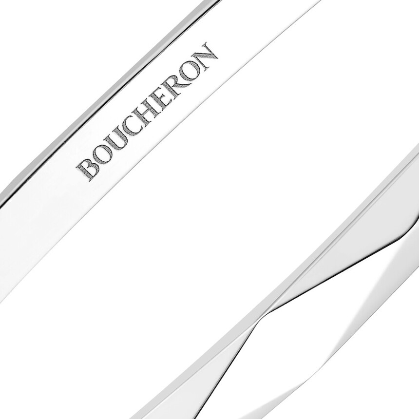 Bracelet Boucheron facette en or blanc