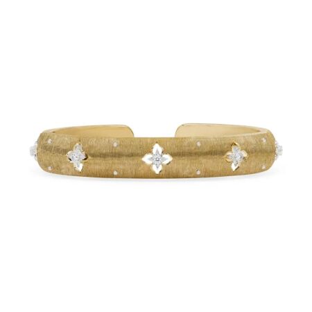 Buccellati Macri Giglio bracelet in yellow gold, white gold and diamonds