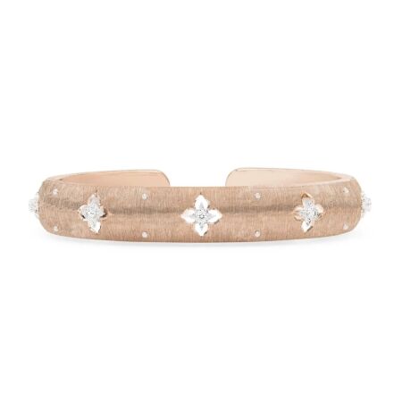 Buccellati Macri Giglio bracelet in pink gold, white gold and diamonds