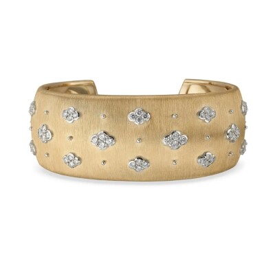 Bracelet Buccellati Macri AB en or jaune, or blanc et diamants